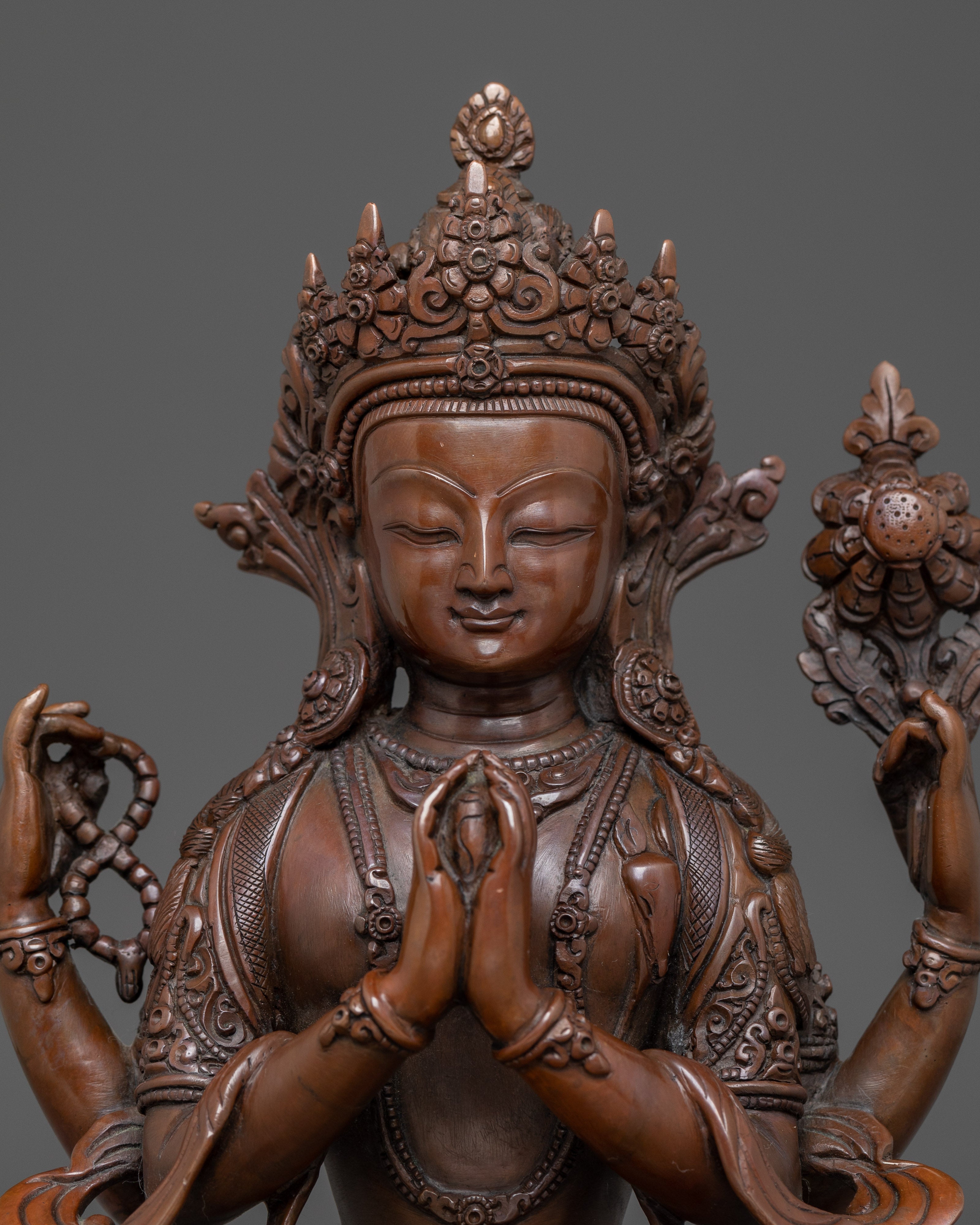 Bodhisattva of Compassion Chenrezig Handmade Statue