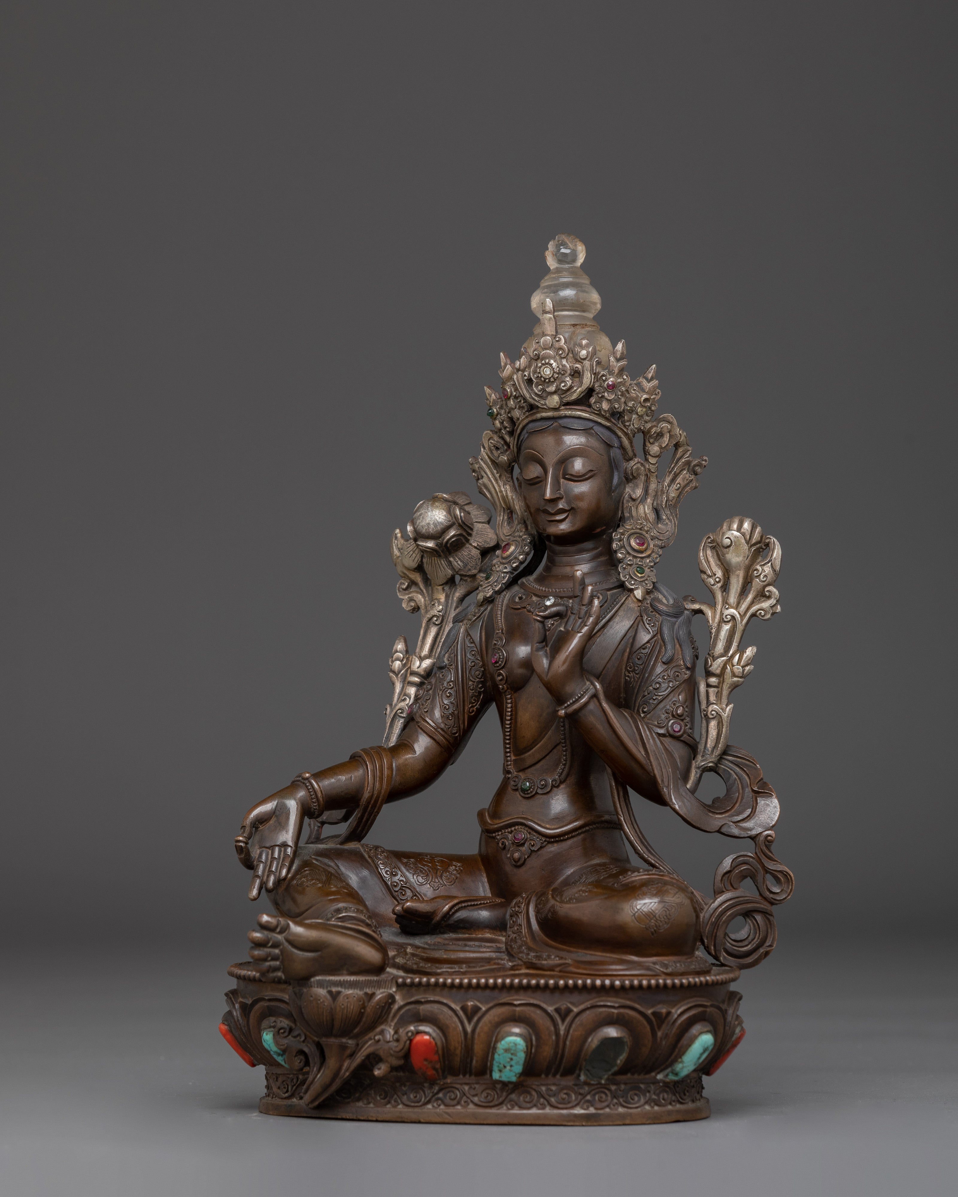 Sculpture of Green Tara: Mother of Liberation