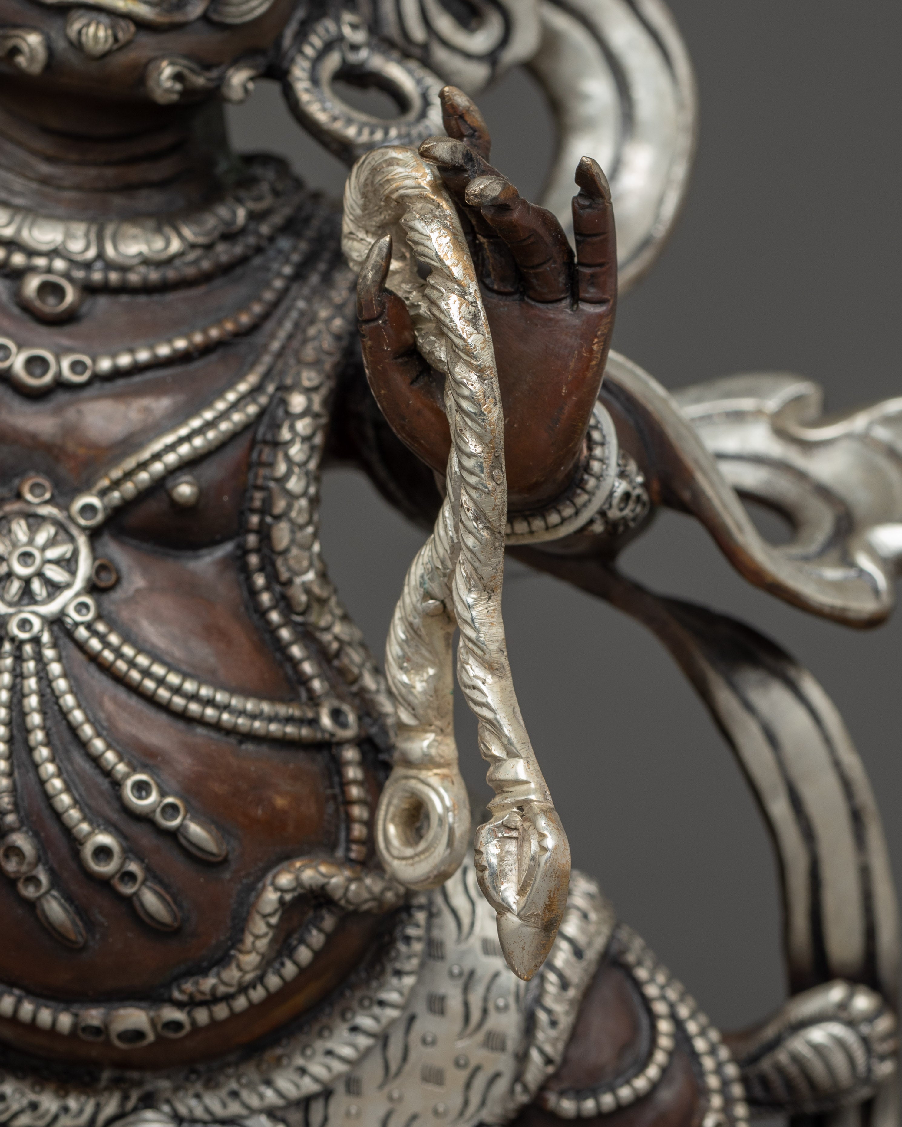 Himalayan Vajrapani Sculpture: Mighty Vajra-Hand of the Buddha