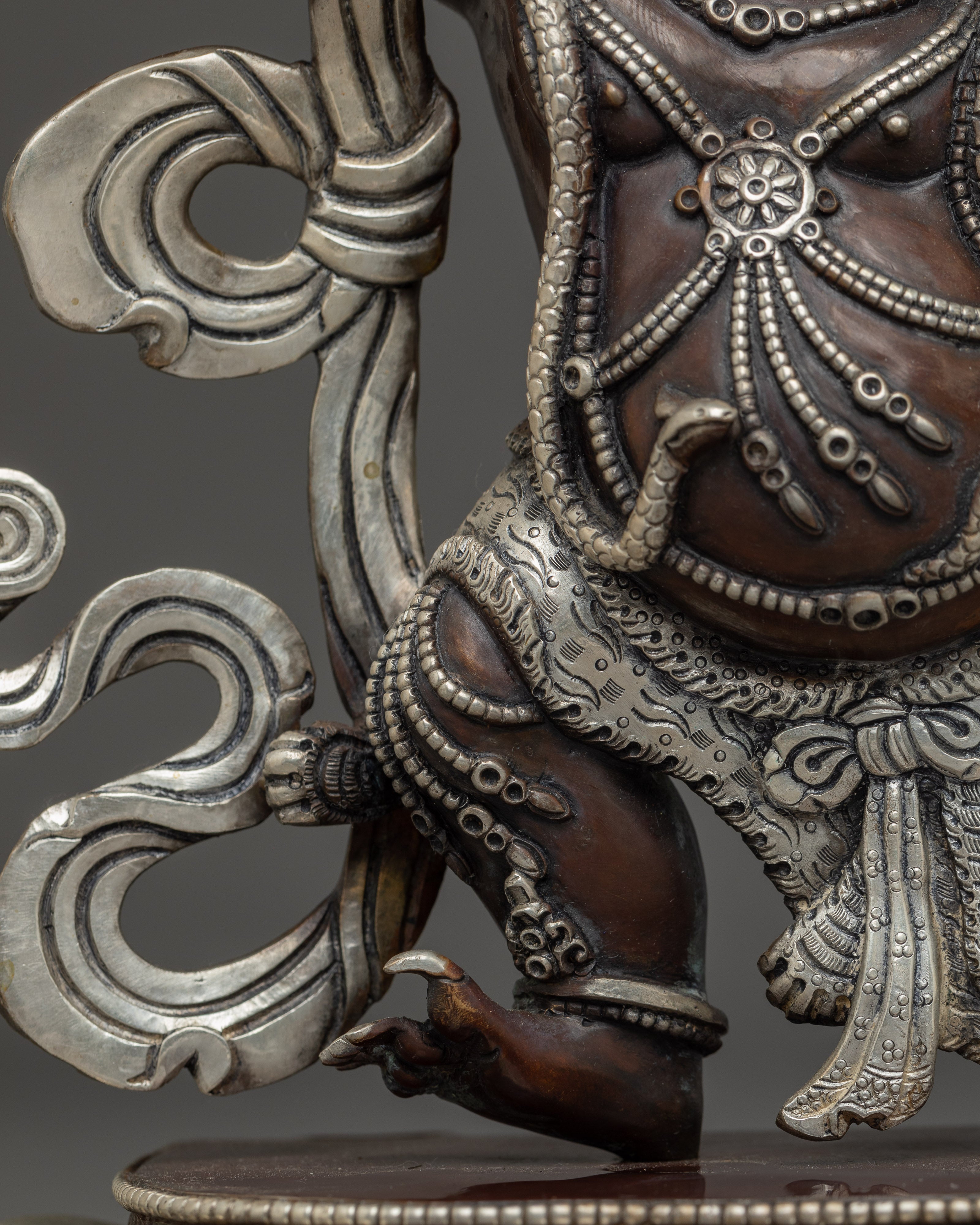 Himalayan Vajrapani Sculpture: Mighty Vajra-Hand of the Buddha