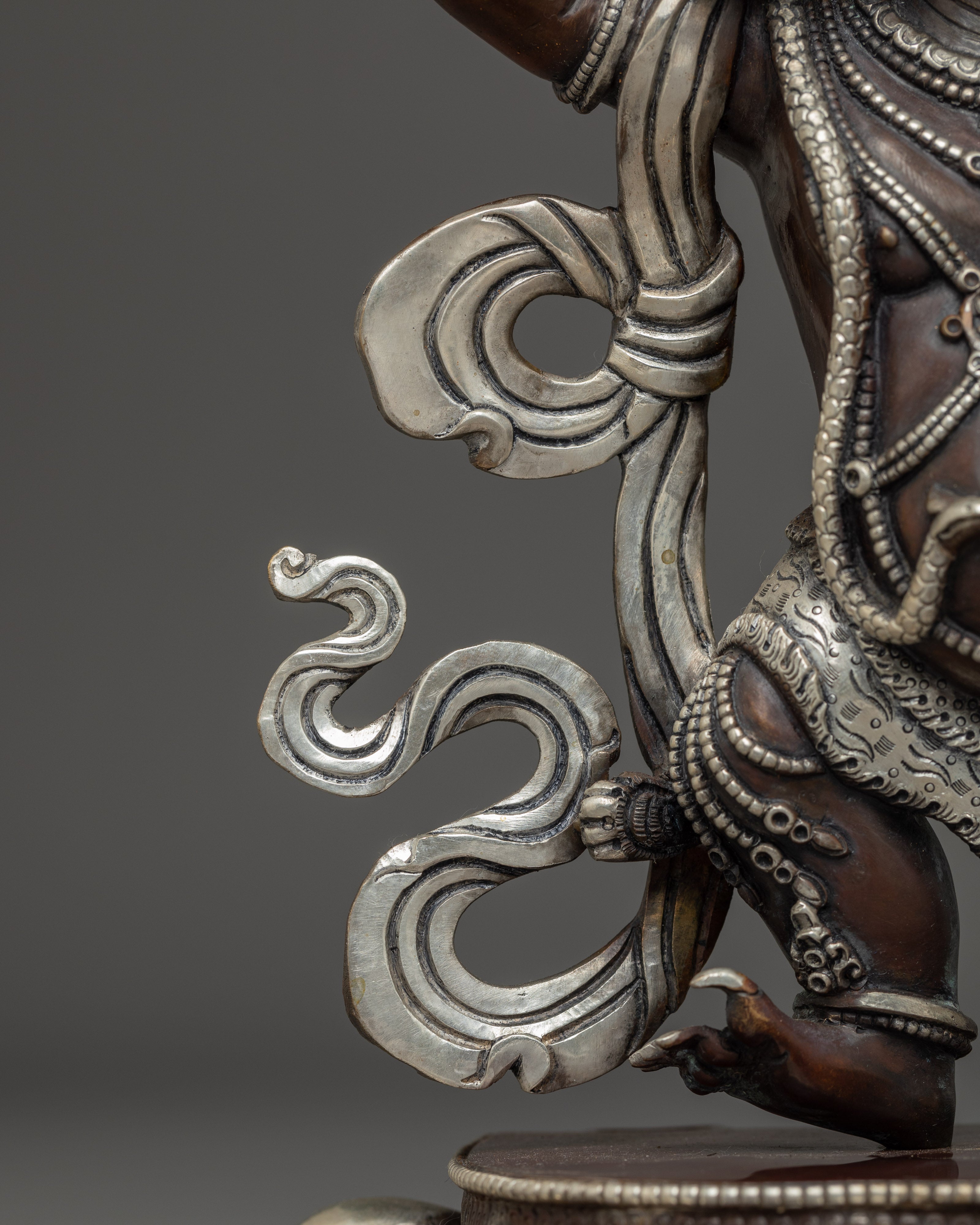 Himalayan Vajrapani Sculpture: Mighty Vajra-Hand of the Buddha