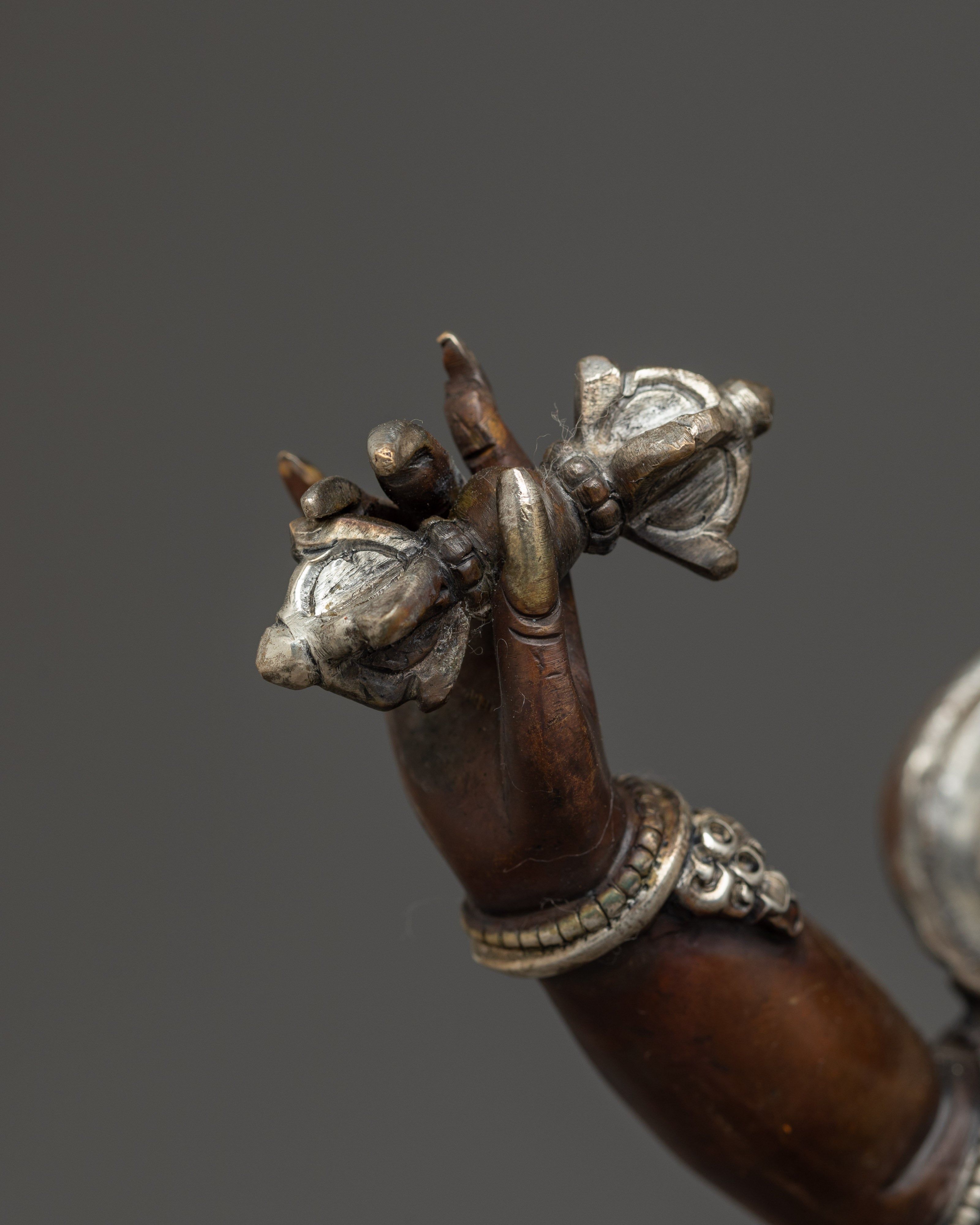 Himalayan Vajrapani Sculpture: Mighty Vajra-Hand of the Buddha