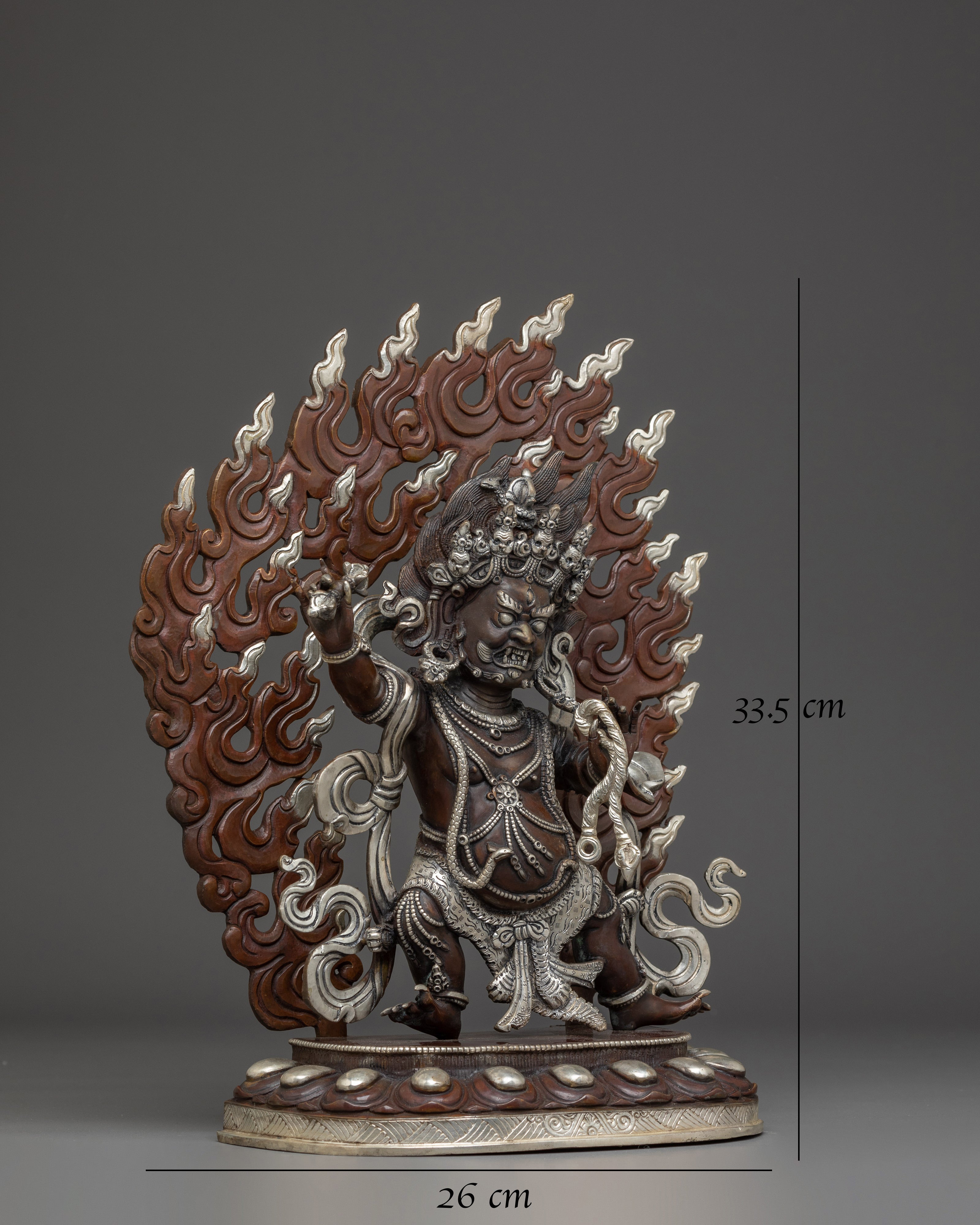 Himalayan Vajrapani Sculpture: Mighty Vajra-Hand of the Buddha