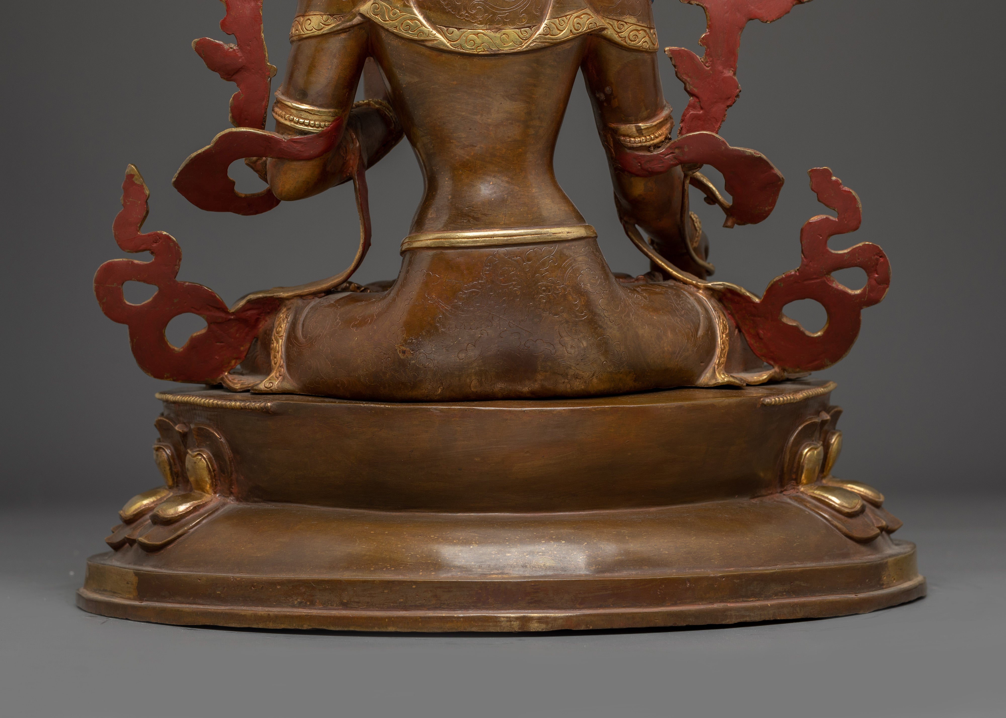 Handmade White Tara Statue: Compassionate Deity of Life