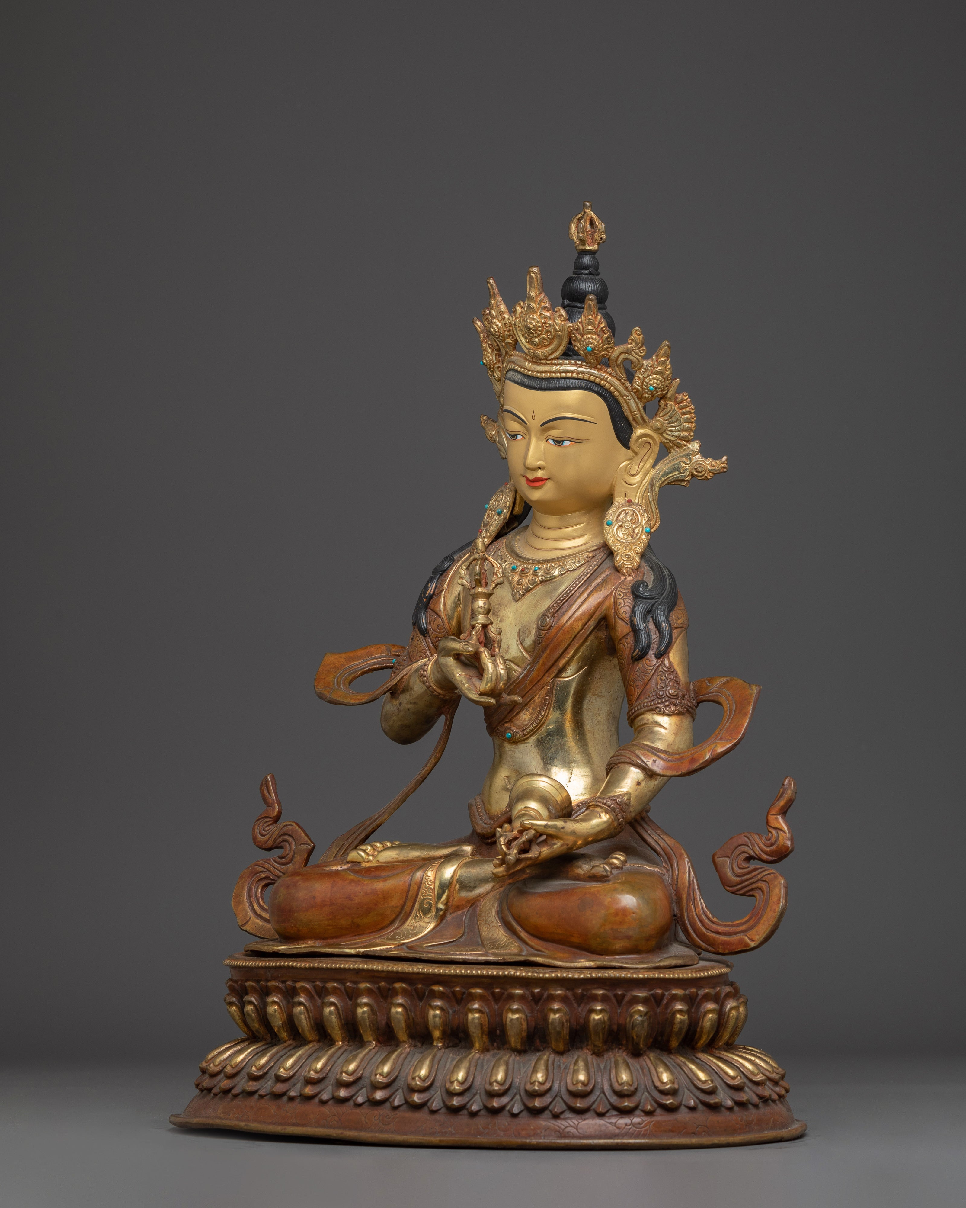 Handcrafted Dorje Sempa Figurine: The Deity of Ultimate Purification