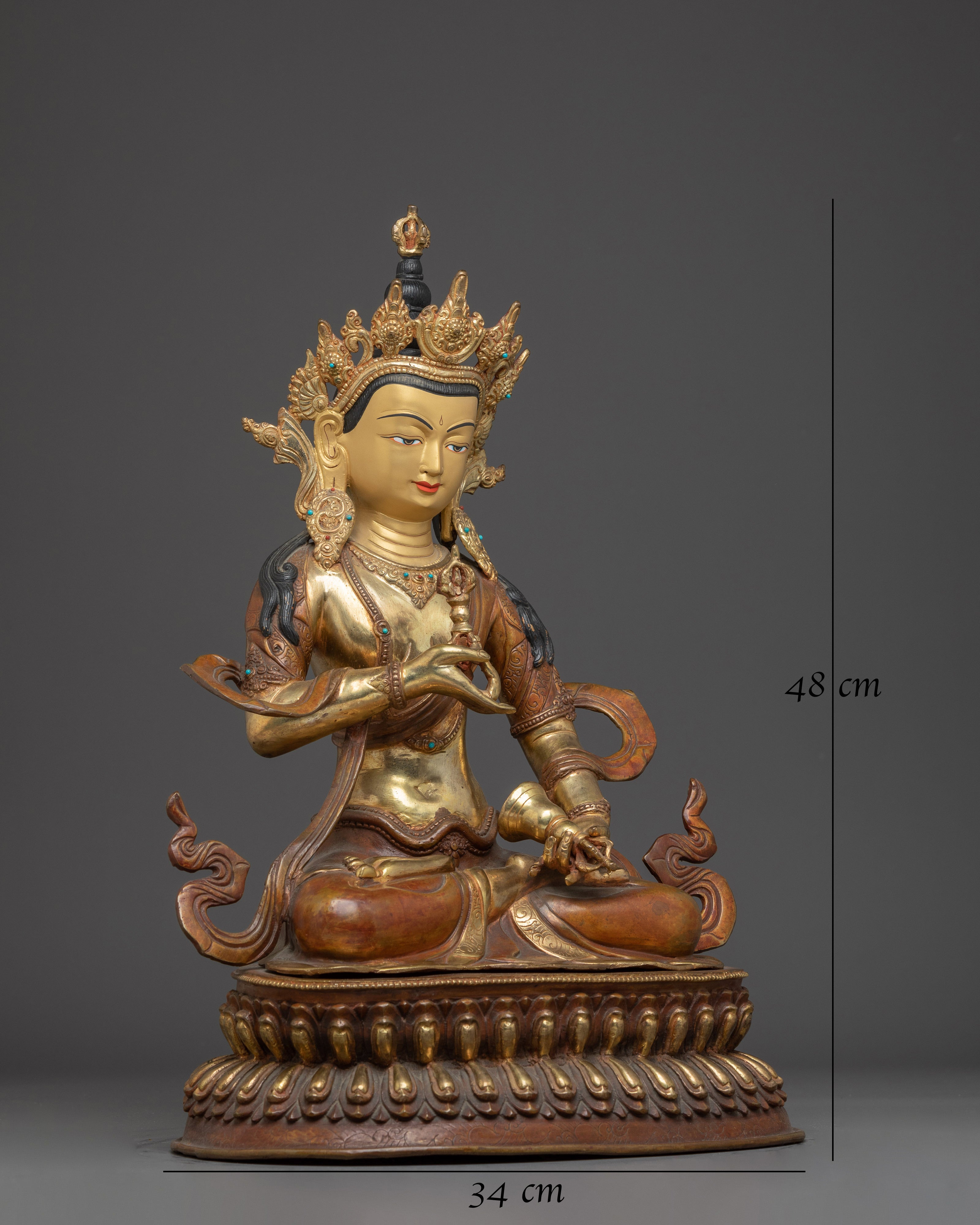 Handcrafted Dorje Sempa Figurine: The Deity of Ultimate Purification