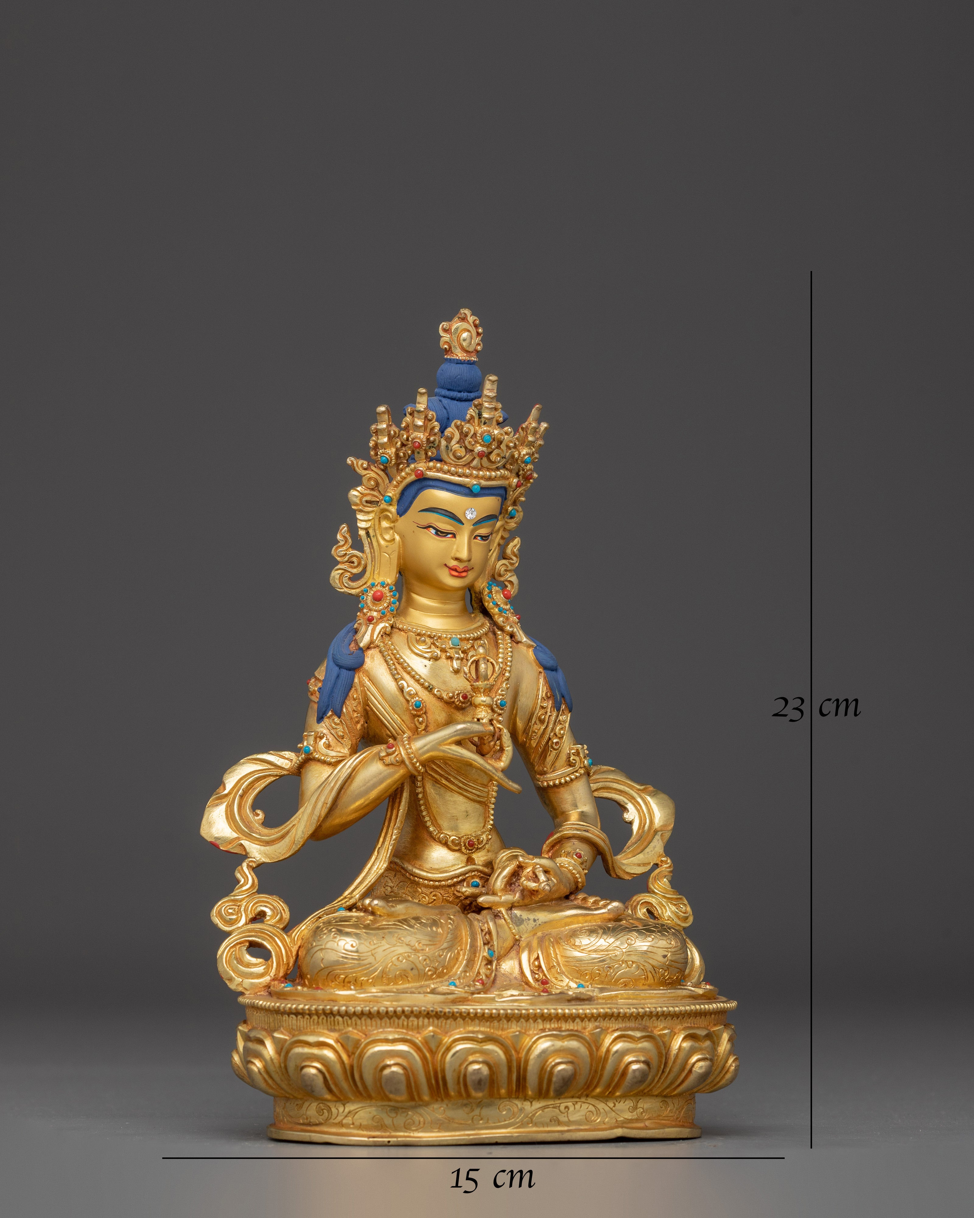 9.1 Inch Handmade Statue of Vajrasattva