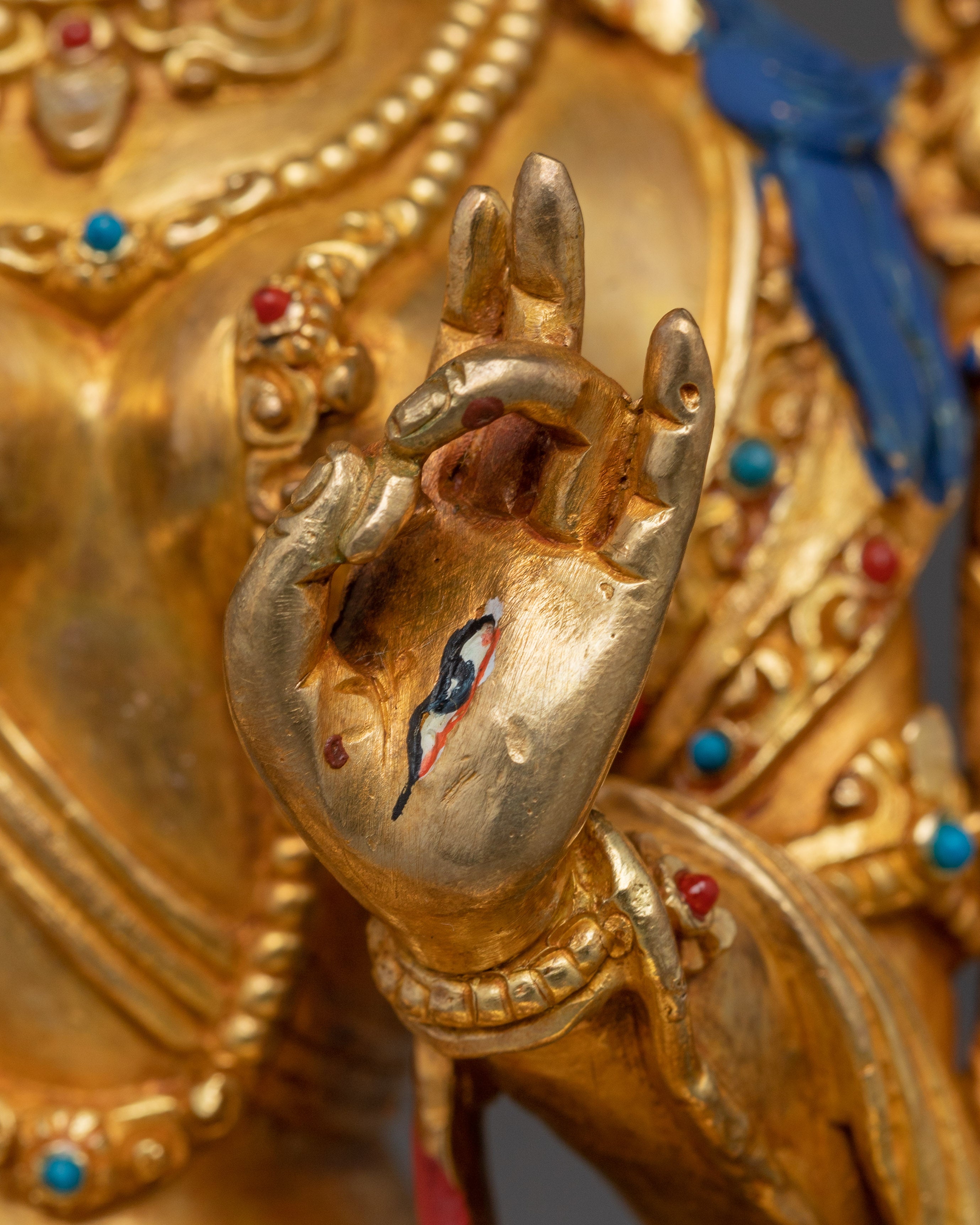 Seven-eyed Healing Goddess White Tara Statue
