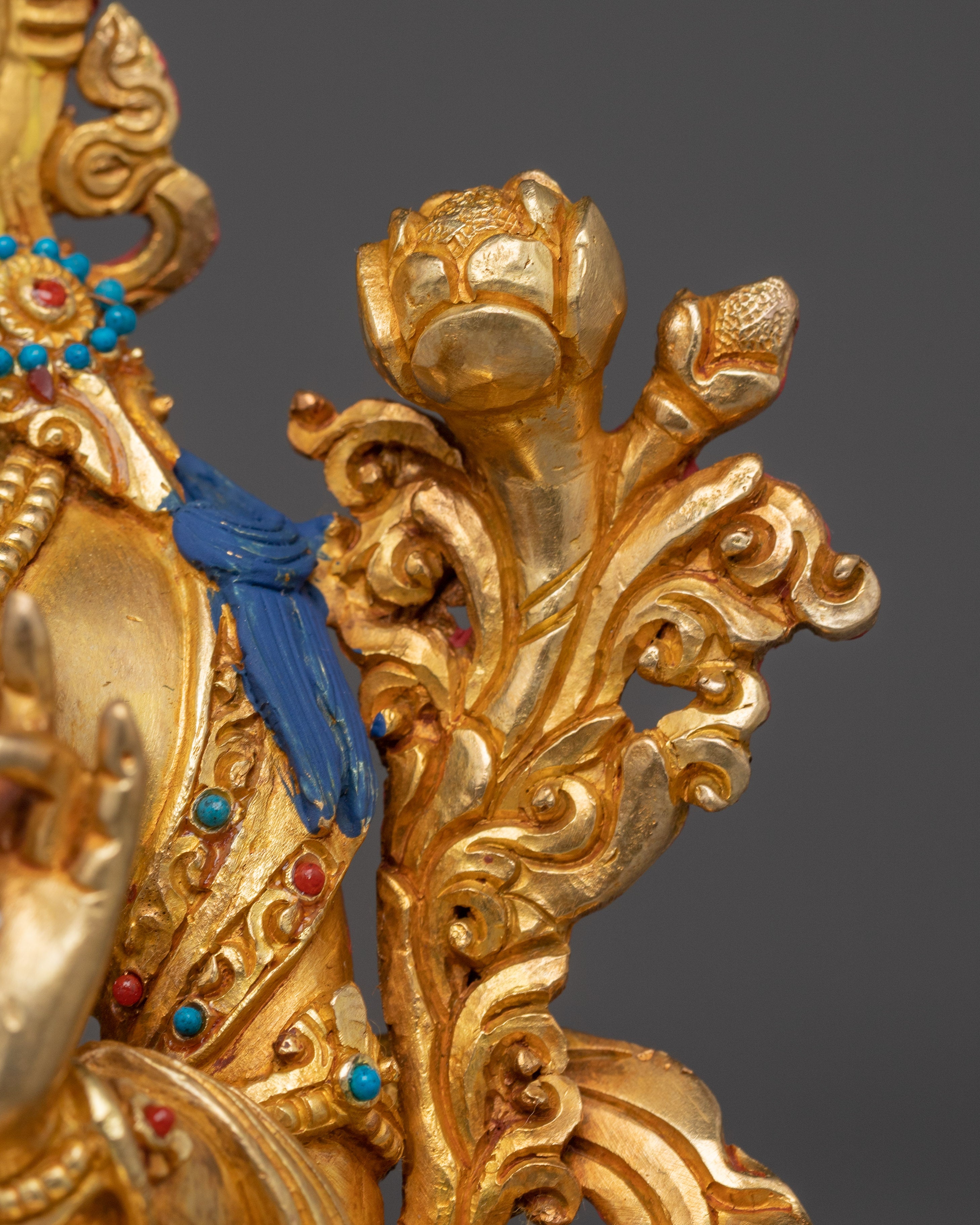 Seven-eyed Healing Goddess White Tara Statue