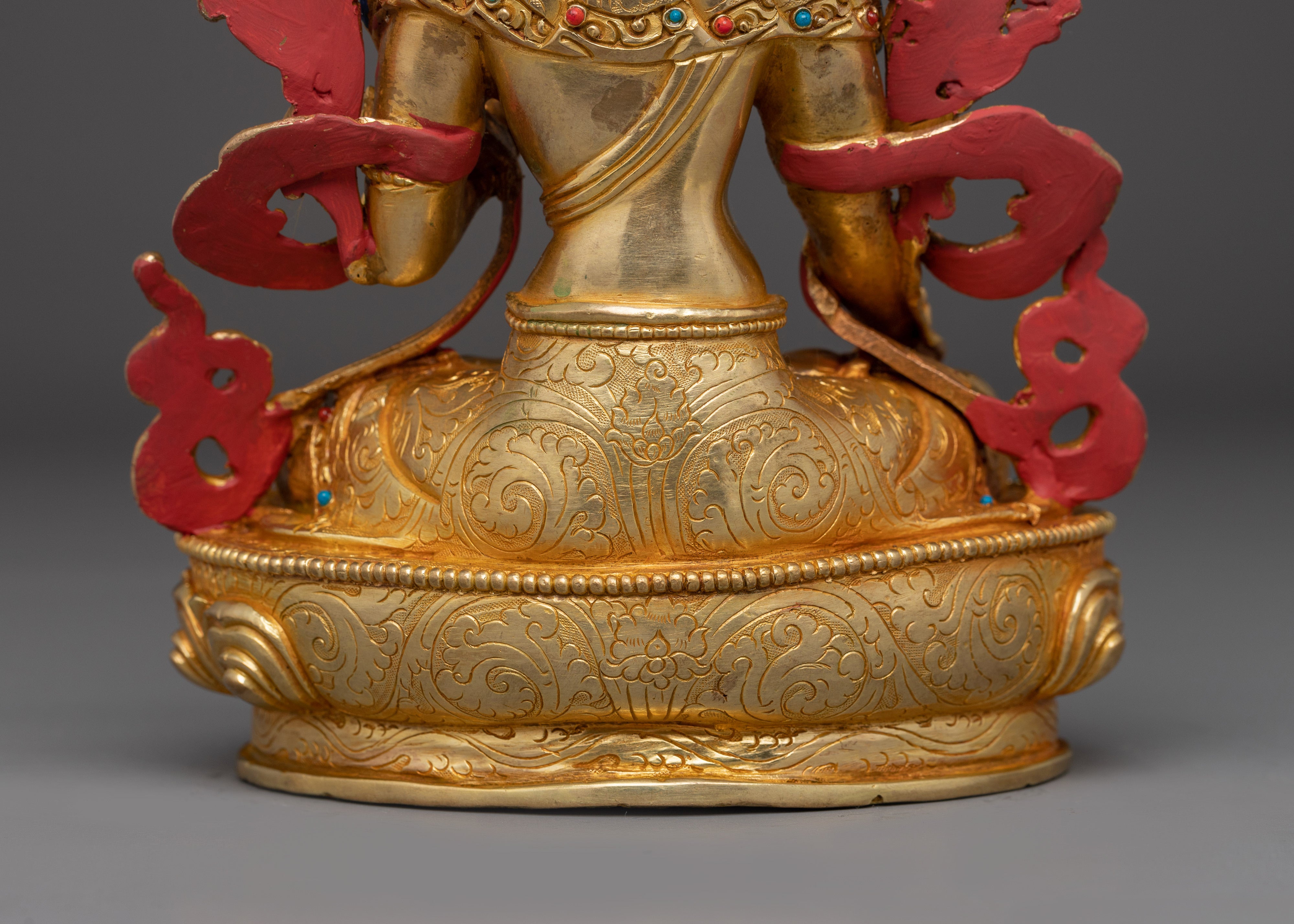 Seven-eyed Healing Goddess White Tara Statue