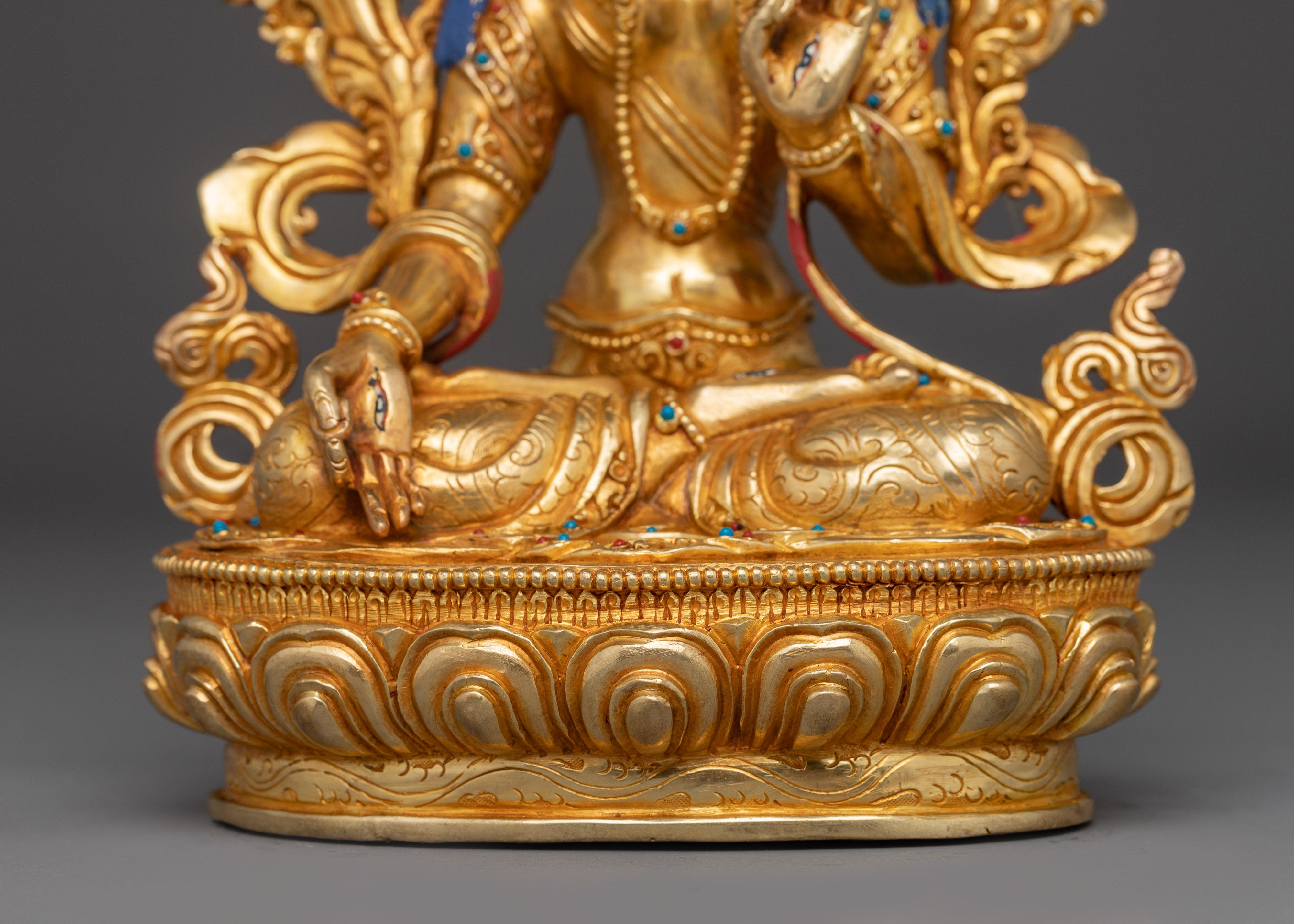 Seven-eyed Healing Goddess White Tara Statue