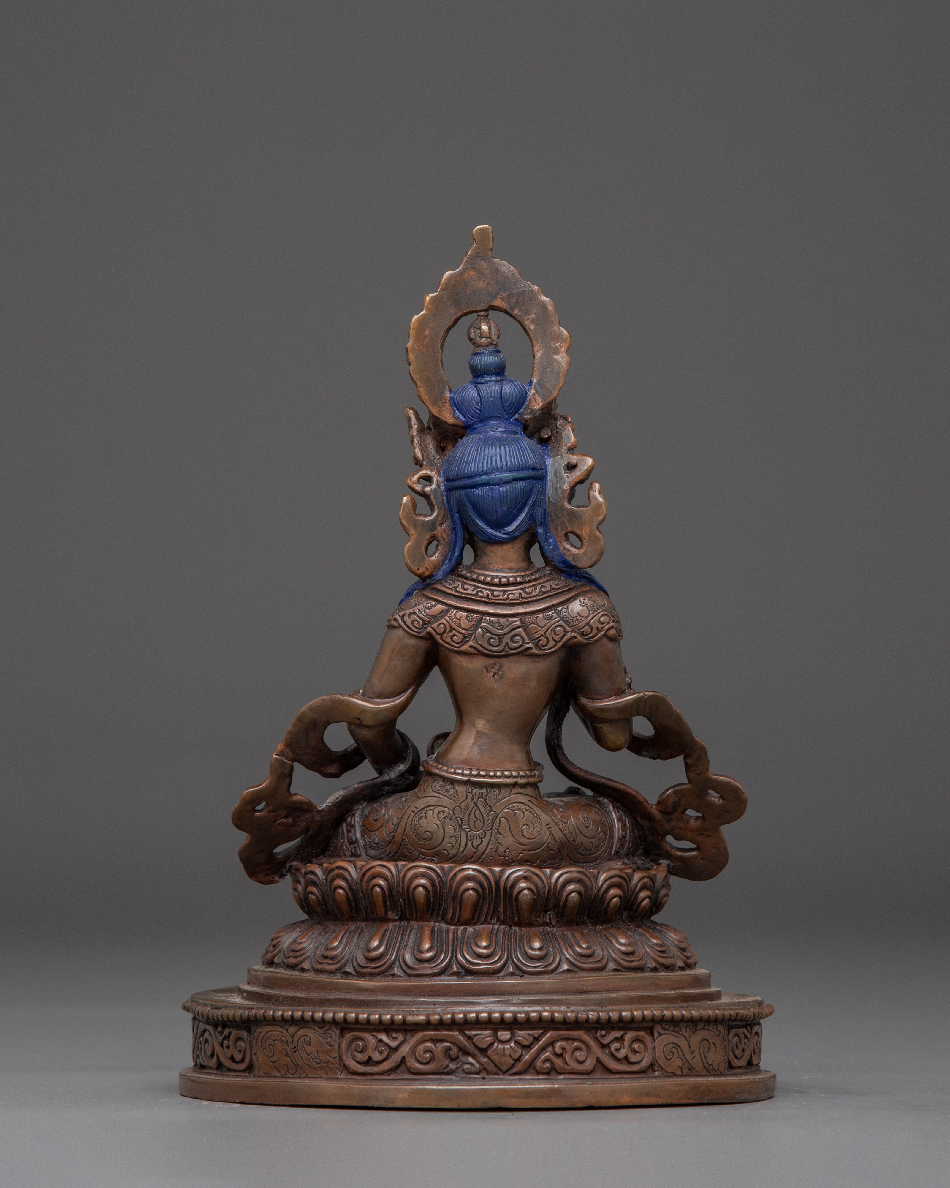Handmade Copper Statue of Vajrasattva | Dorje Sempa - Symbol of Purification