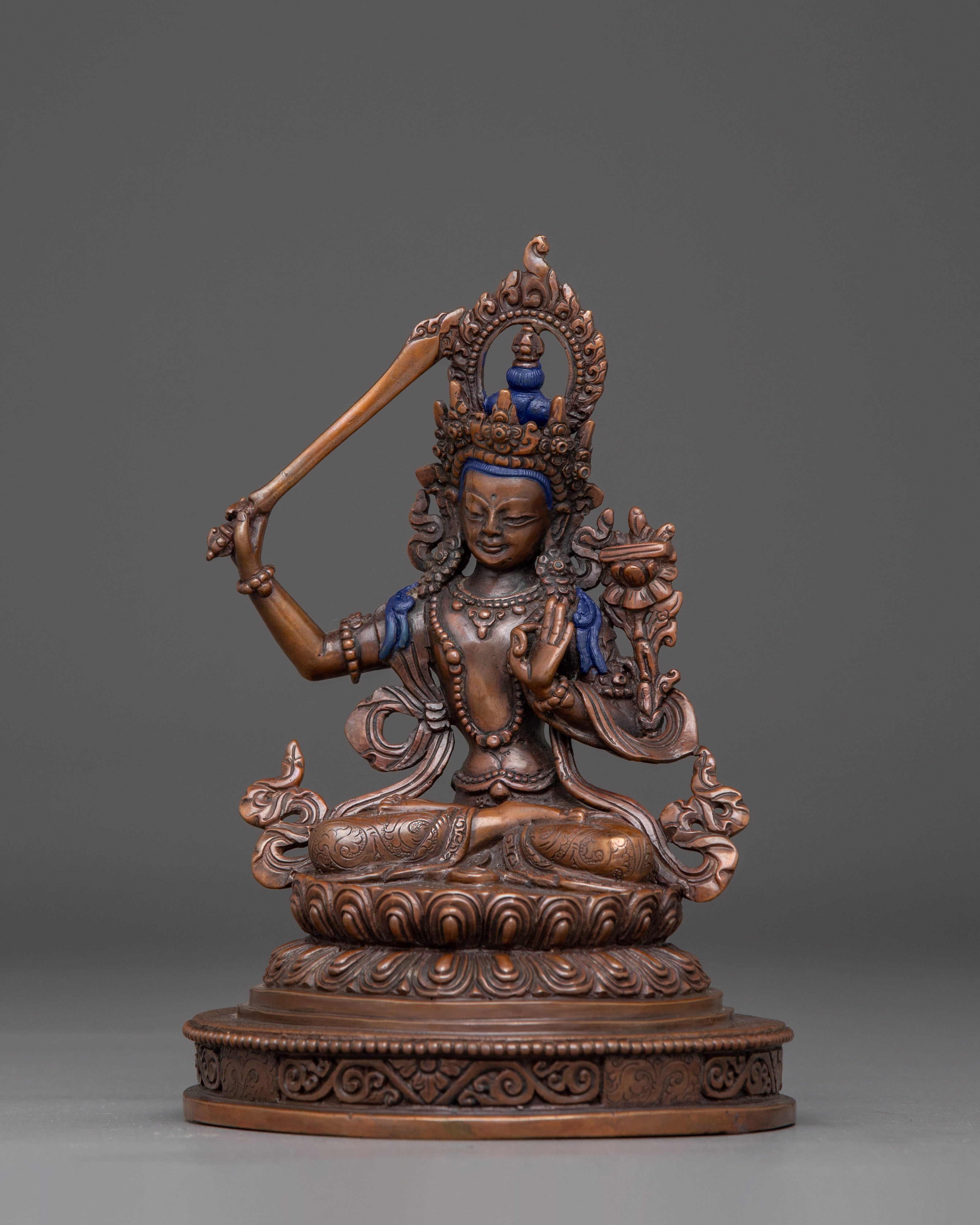 Statue of Manjushri: Symbol of Wisdom and Enlightenment