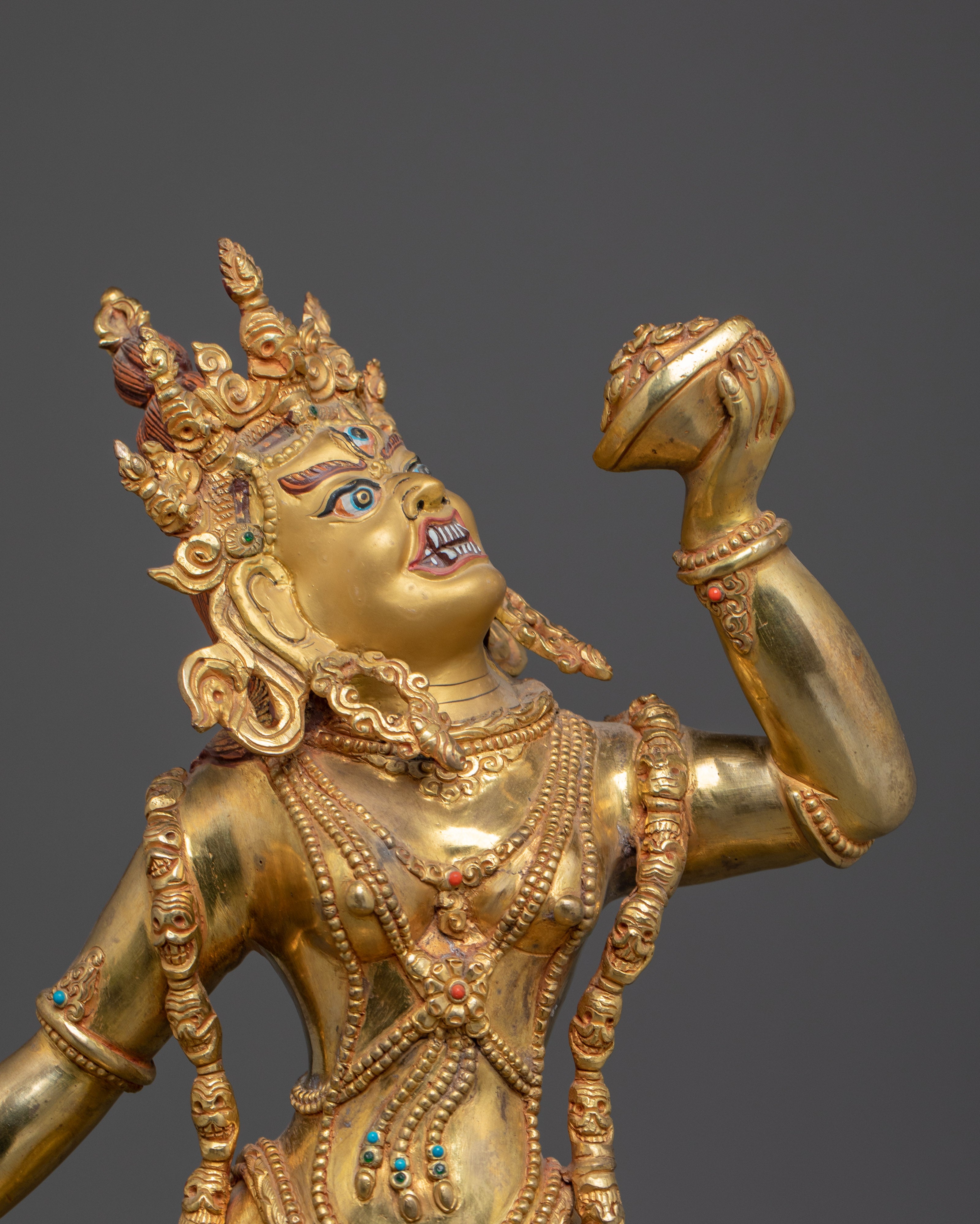 24.2 Inch Vajrayogini Golden Statue | Queen of Dakini