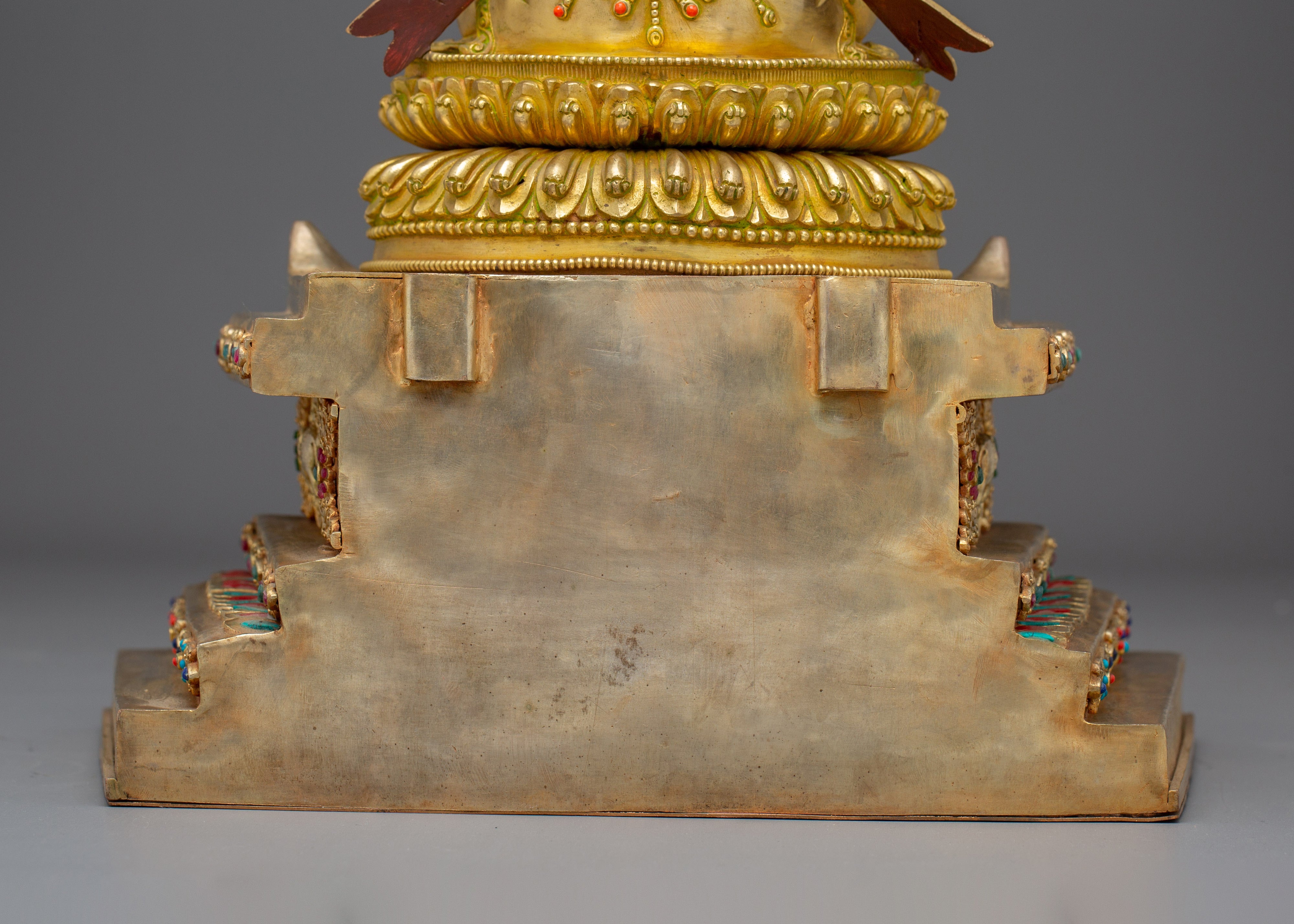 Statue of Vajrasattva With Throne: Bodhisattva of Purification