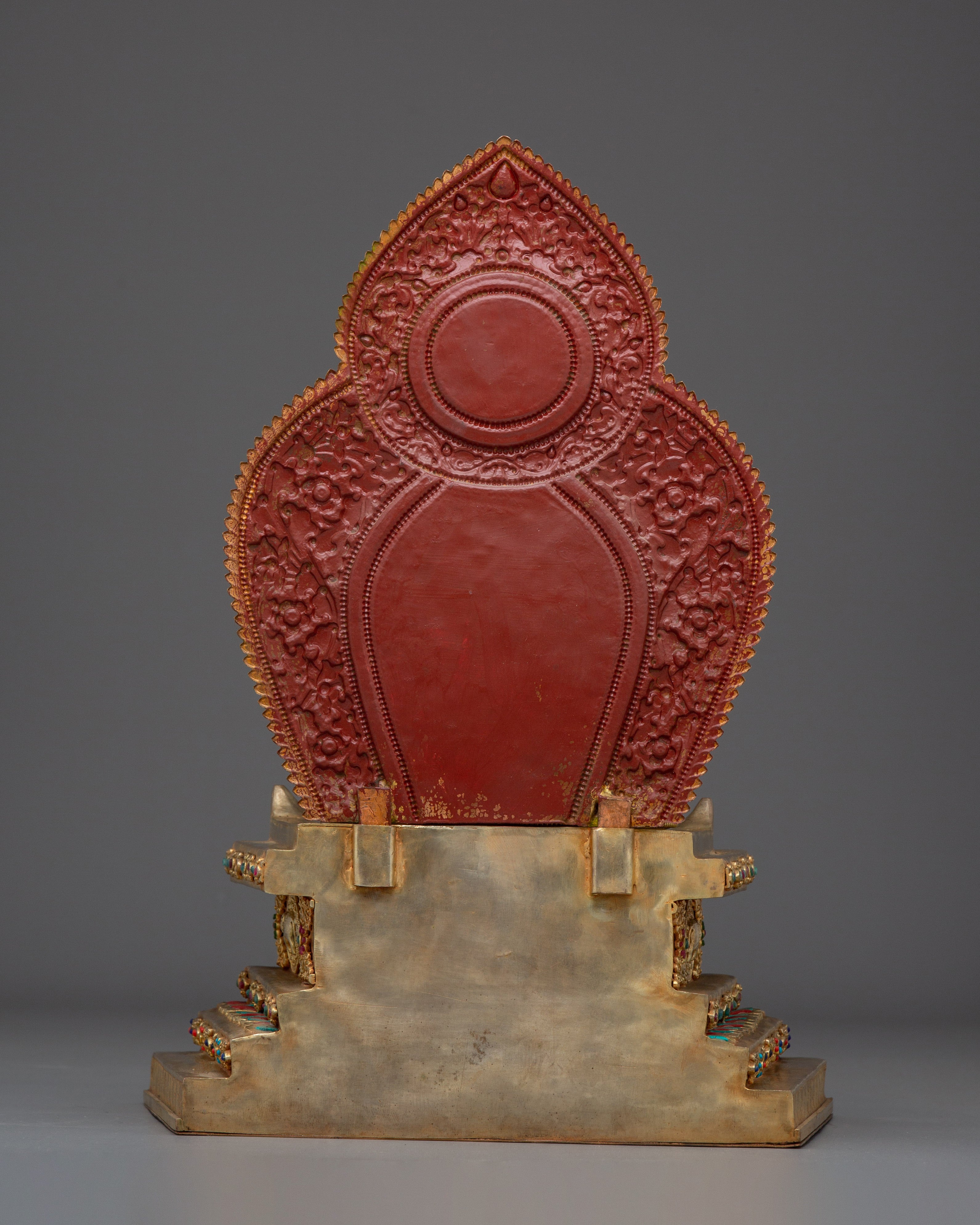 Statue of Vajrasattva With Throne: Bodhisattva of Purification