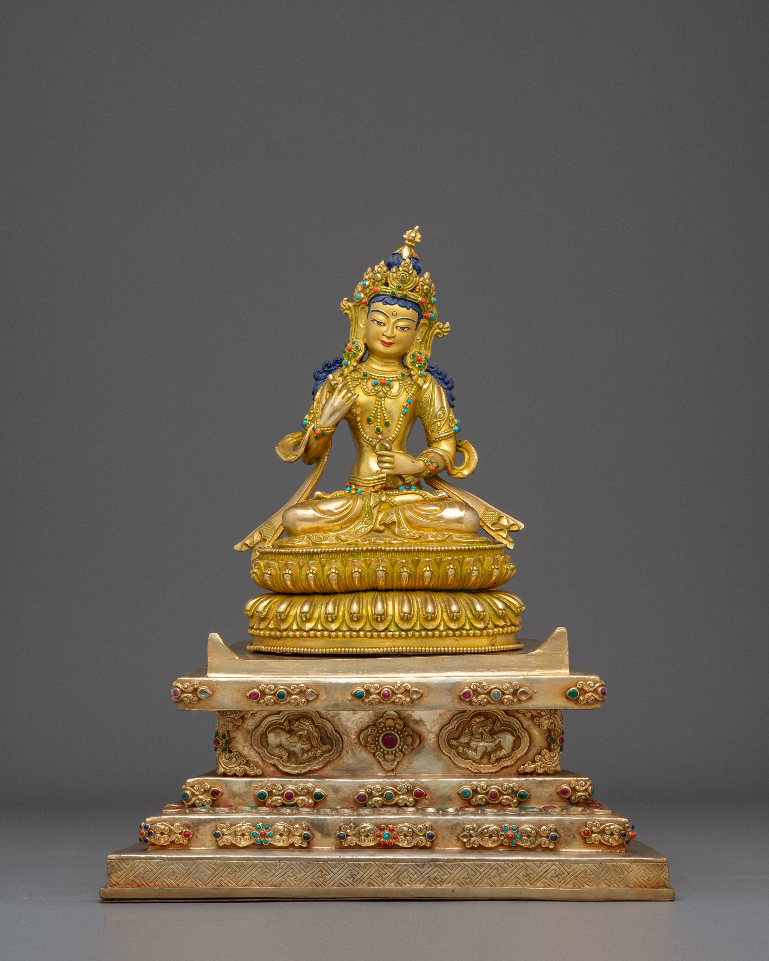 Majestic Statue of Vajrasattva: Karma Purifier Deity