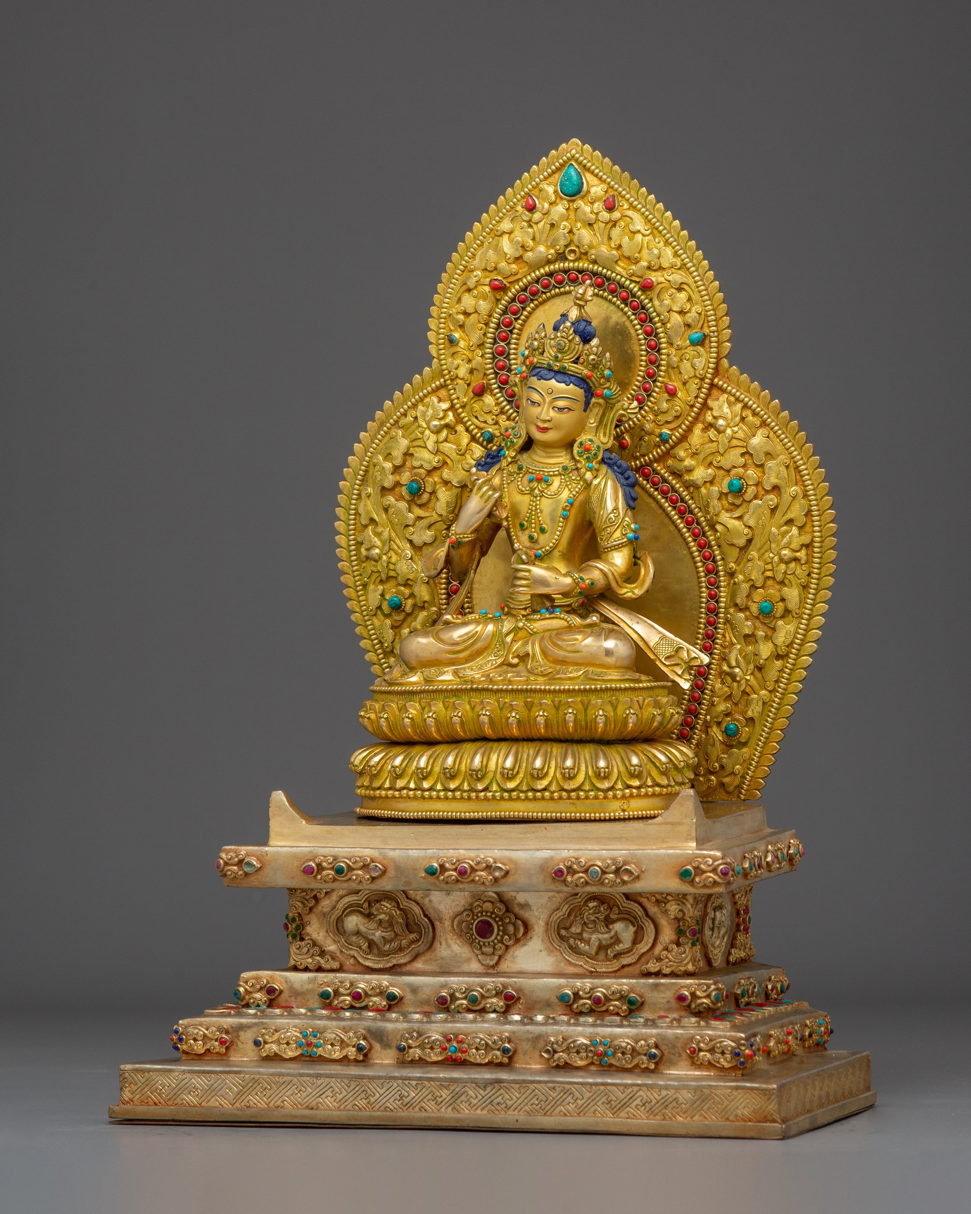 Majestic Statue of Vajrasattva: Karma Purifier Deity