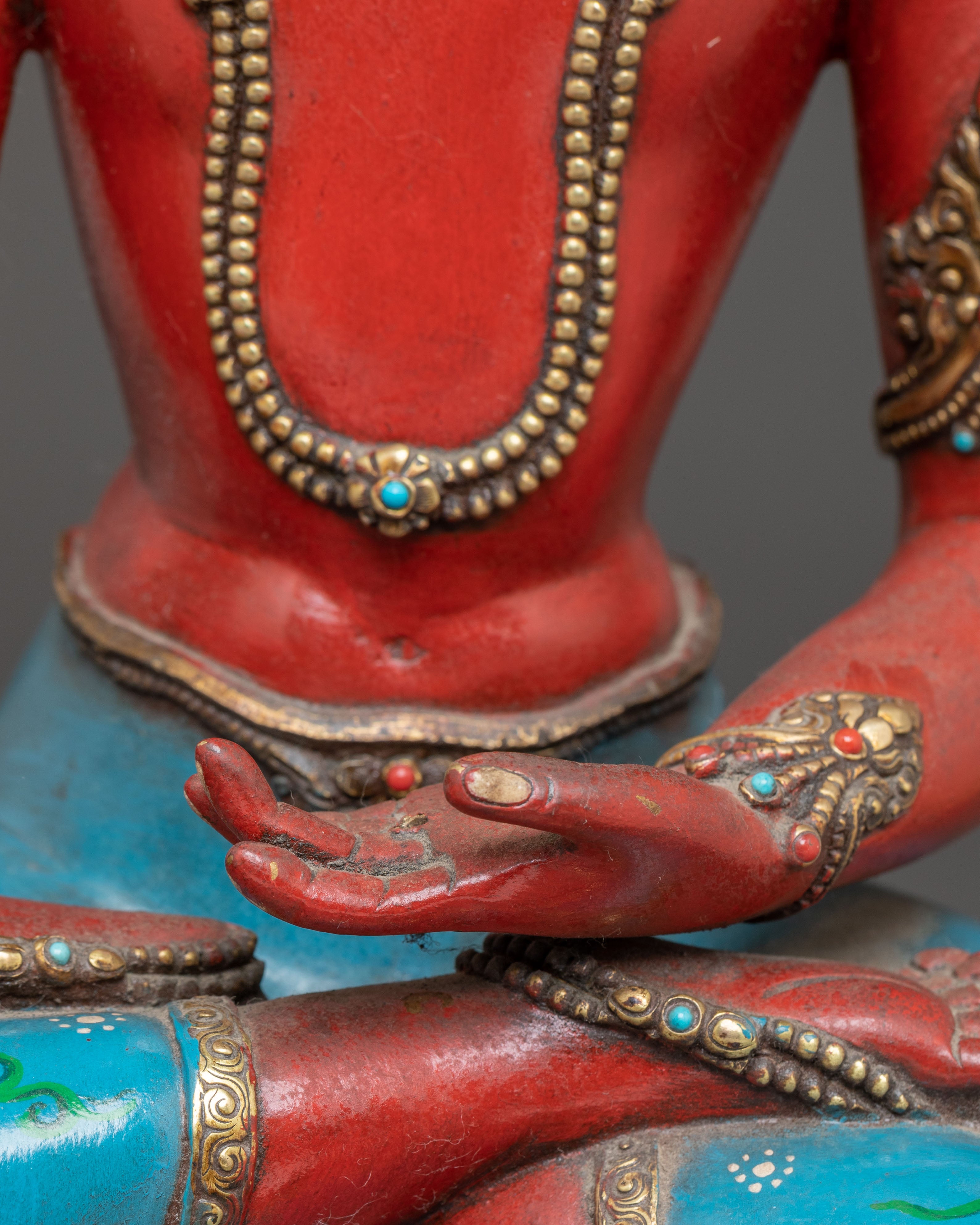 Traditional Shakyamuni Buddha Artwork - Handmade Statue