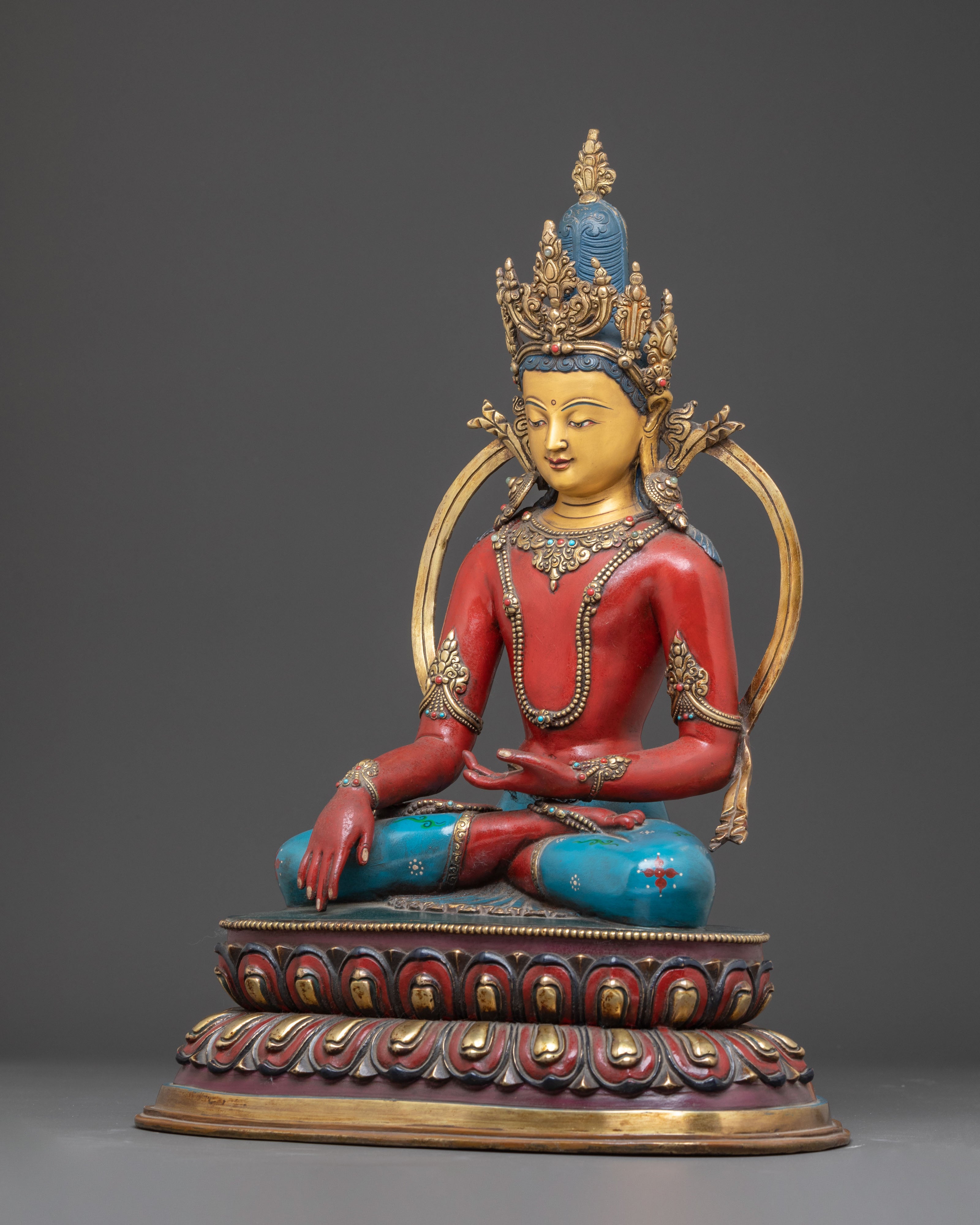 Traditional Shakyamuni Buddha Artwork - Handmade Statue