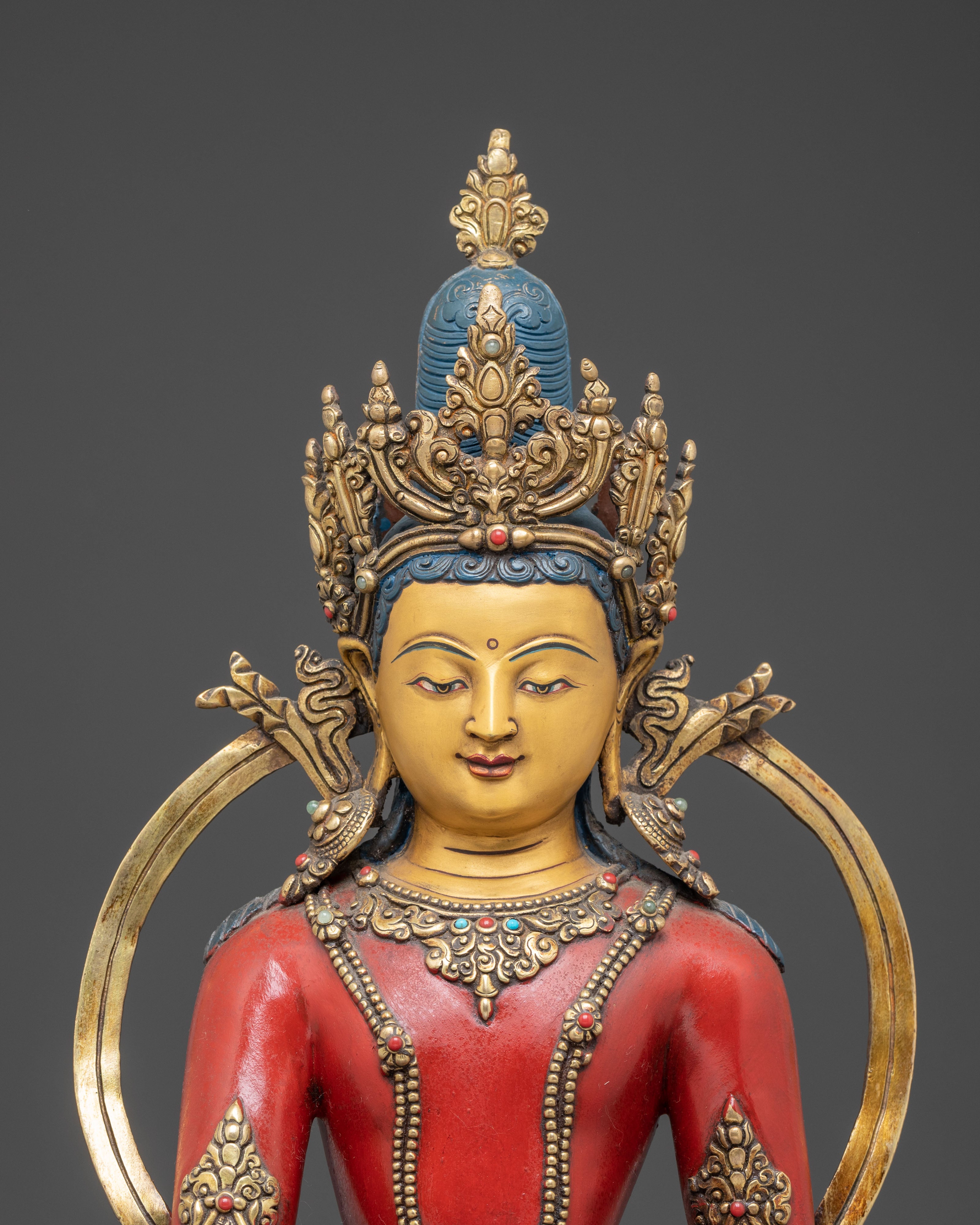Traditional Shakyamuni Buddha Artwork - Handmade Statue