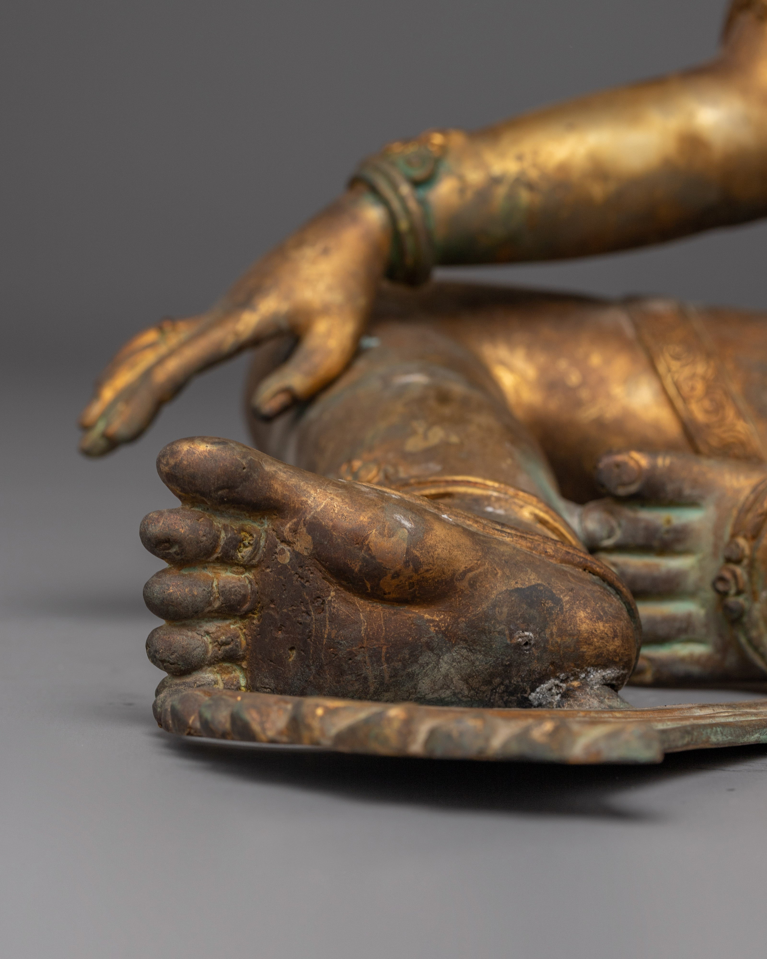 Devi Parvati Antique Finished Statue for Spiritual Decor