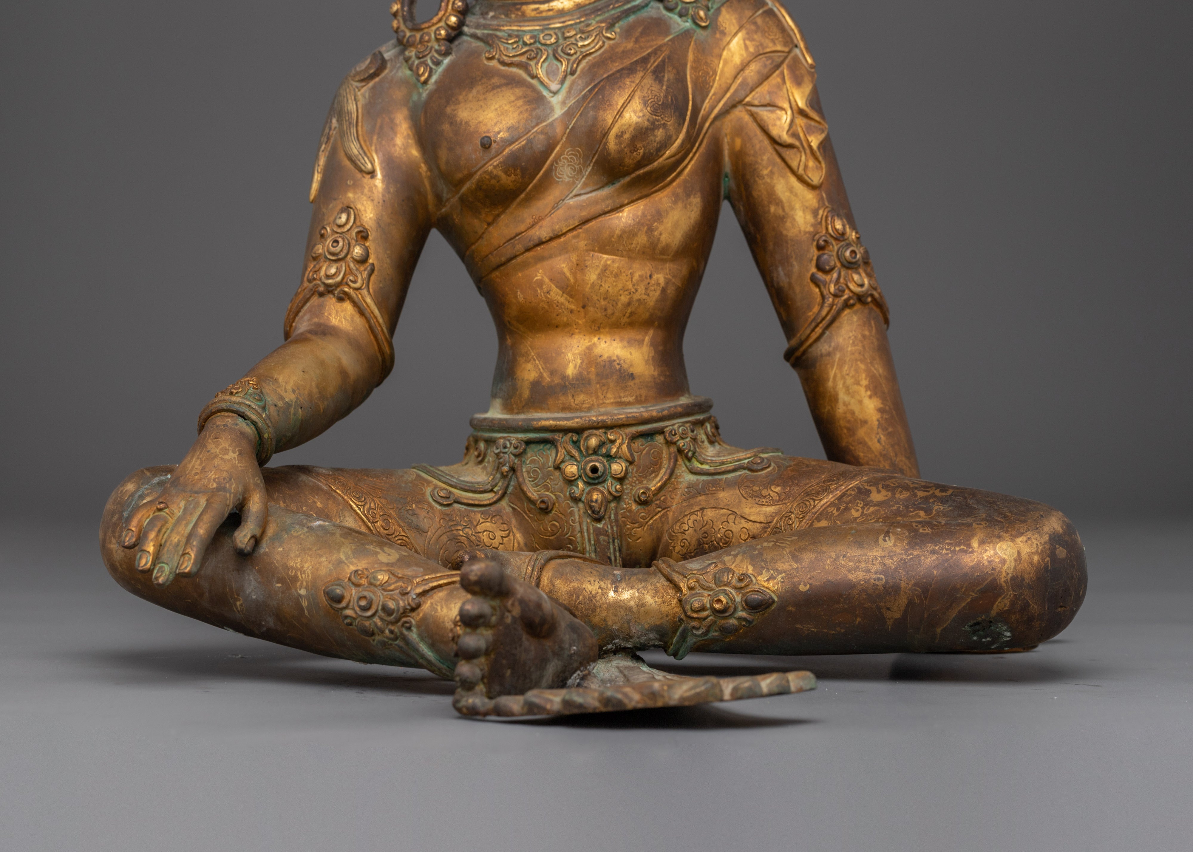 Devi Parvati Antique Finished Statue for Spiritual Decor