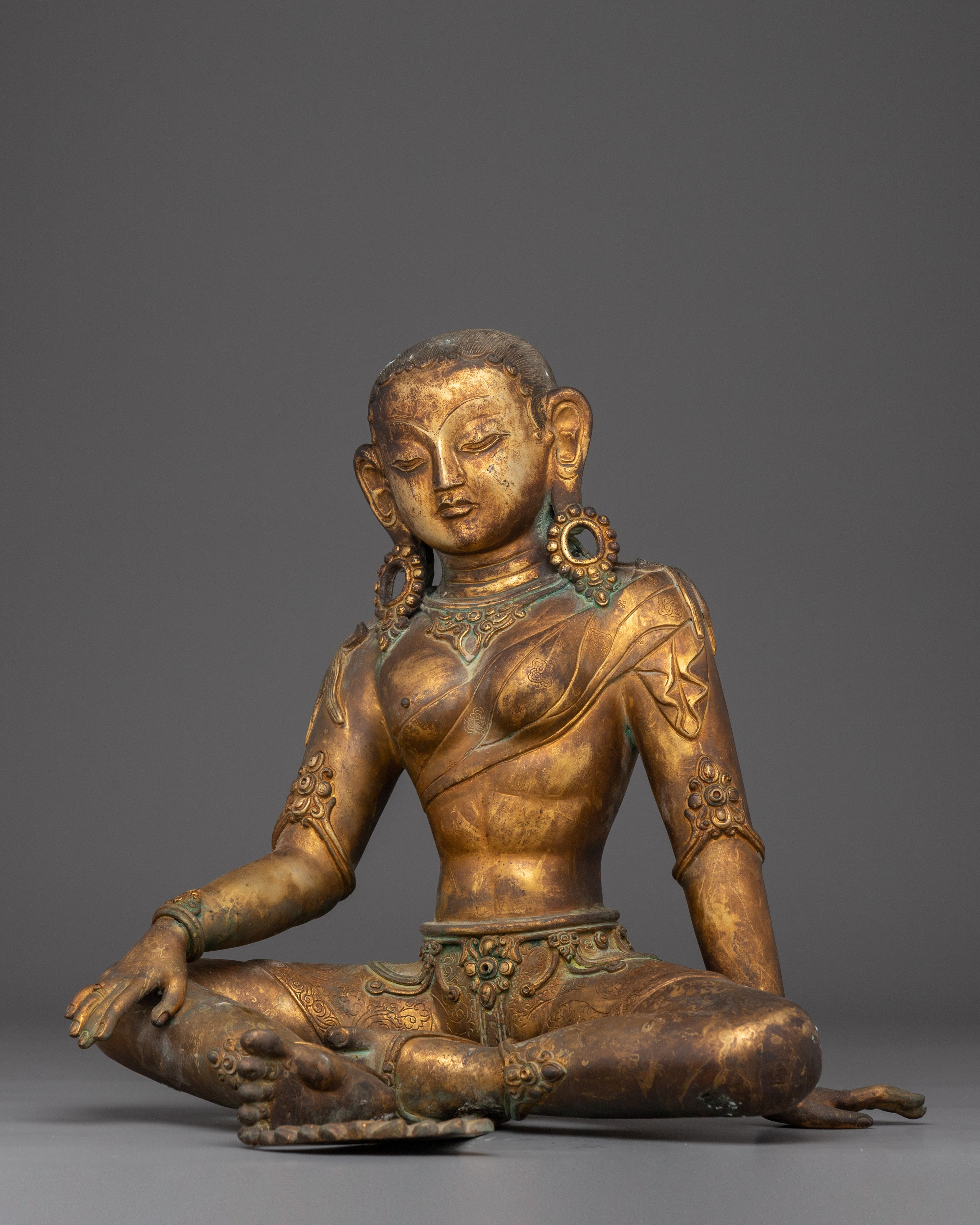 Devi Parvati Antique Finished Statue for Spiritual Decor