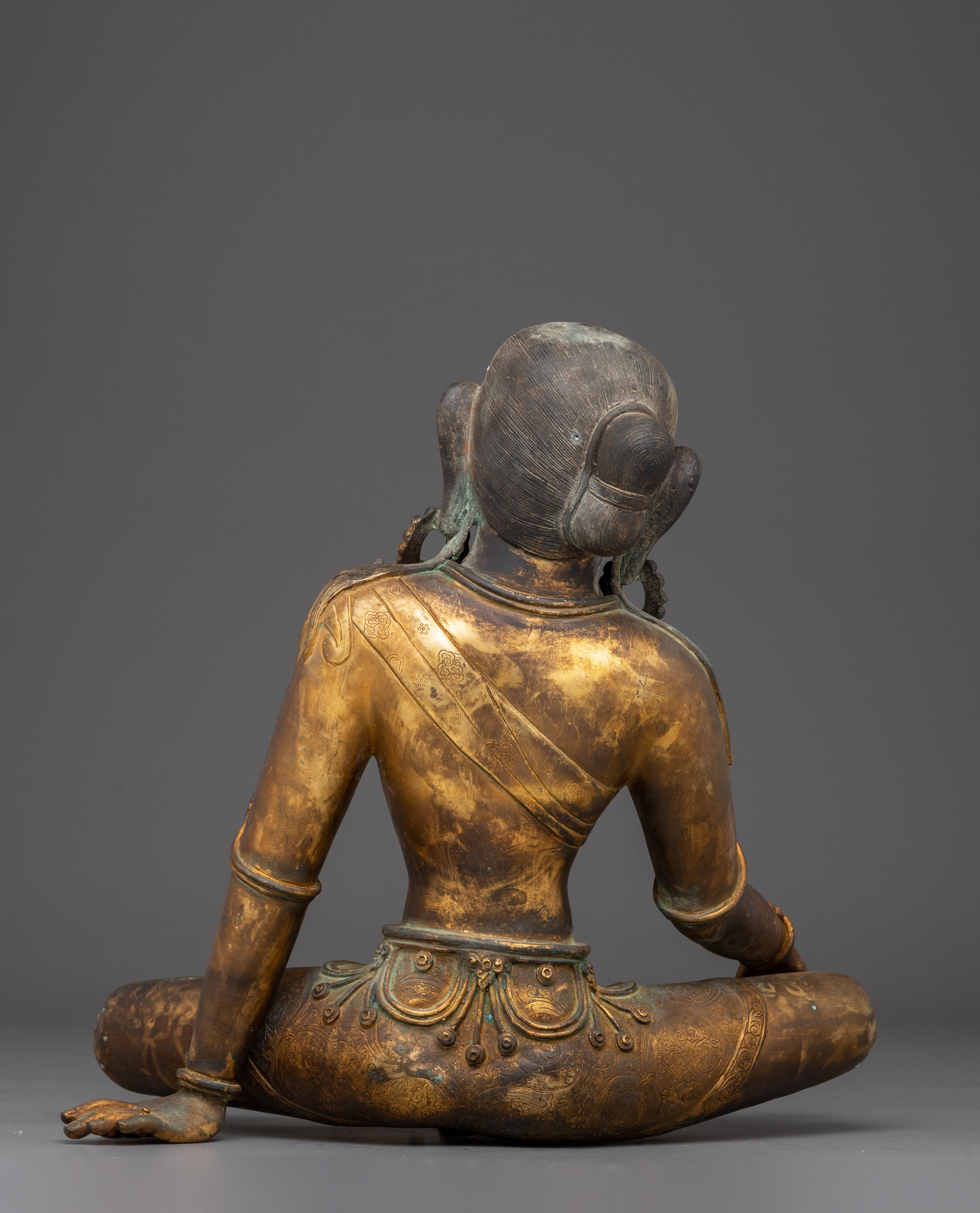 Devi Parvati Antique Finished Statue for Spiritual Decor