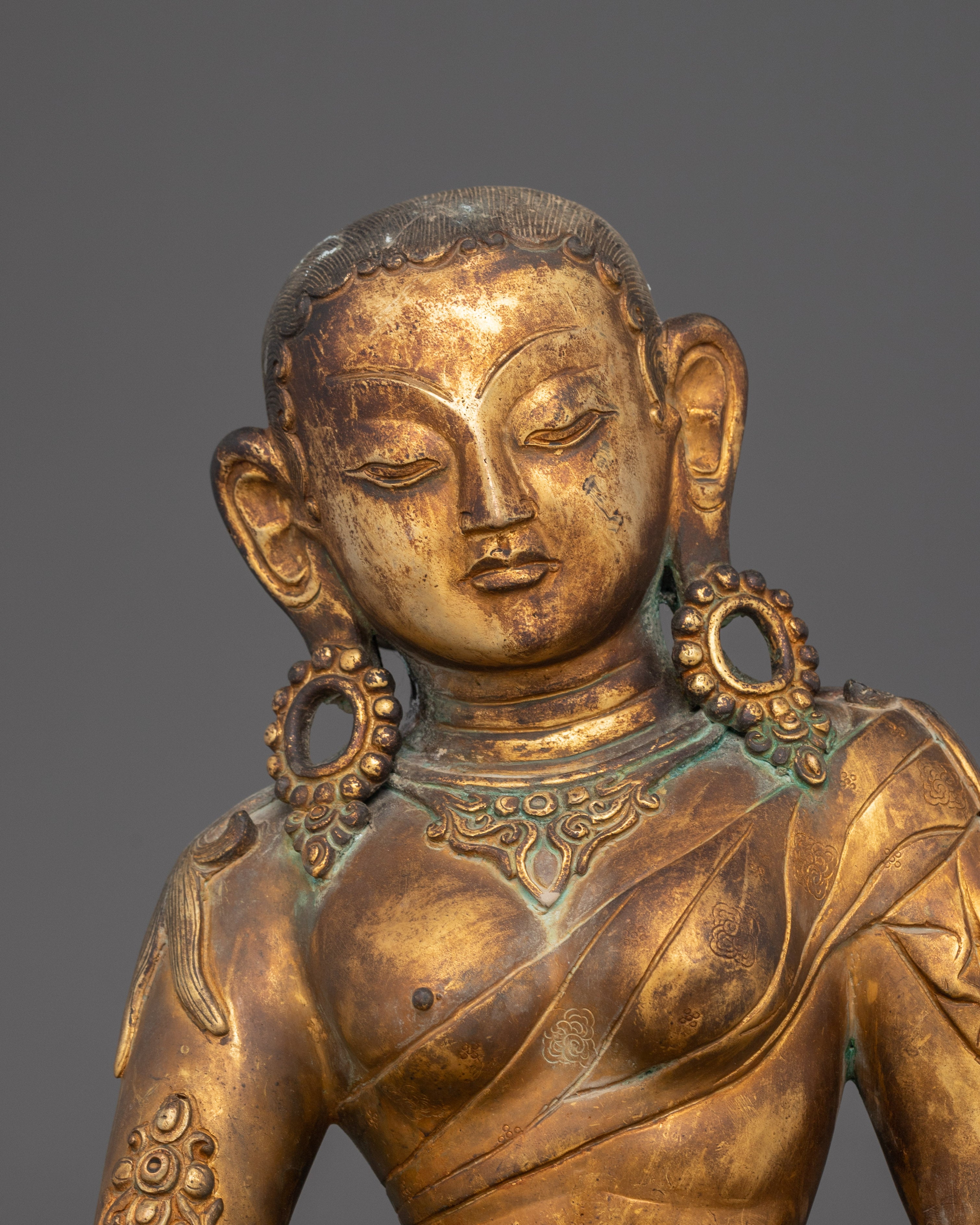 Devi Parvati Antique Finished Statue for Spiritual Decor