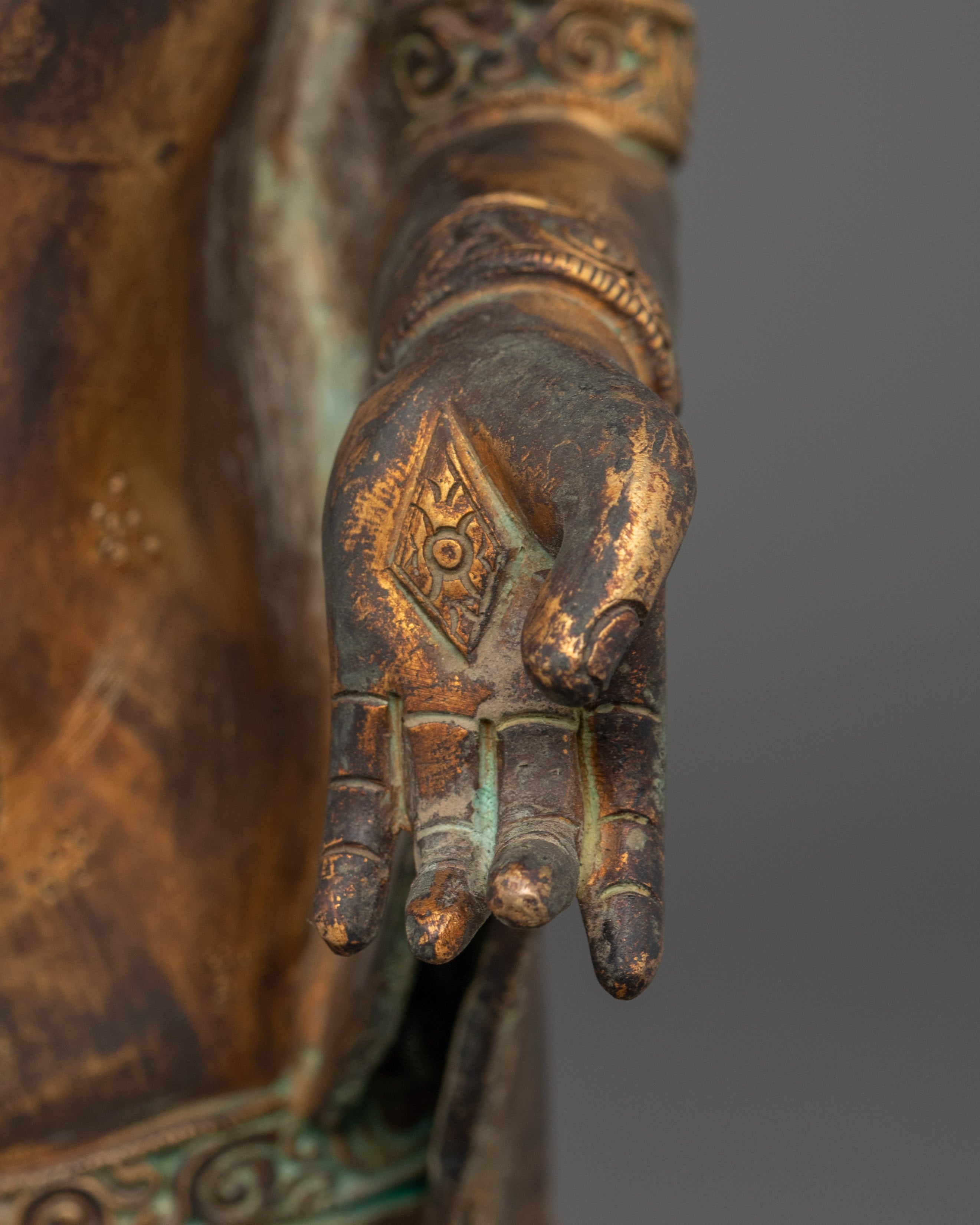 Copper Handmade Statue of Standing Buddha