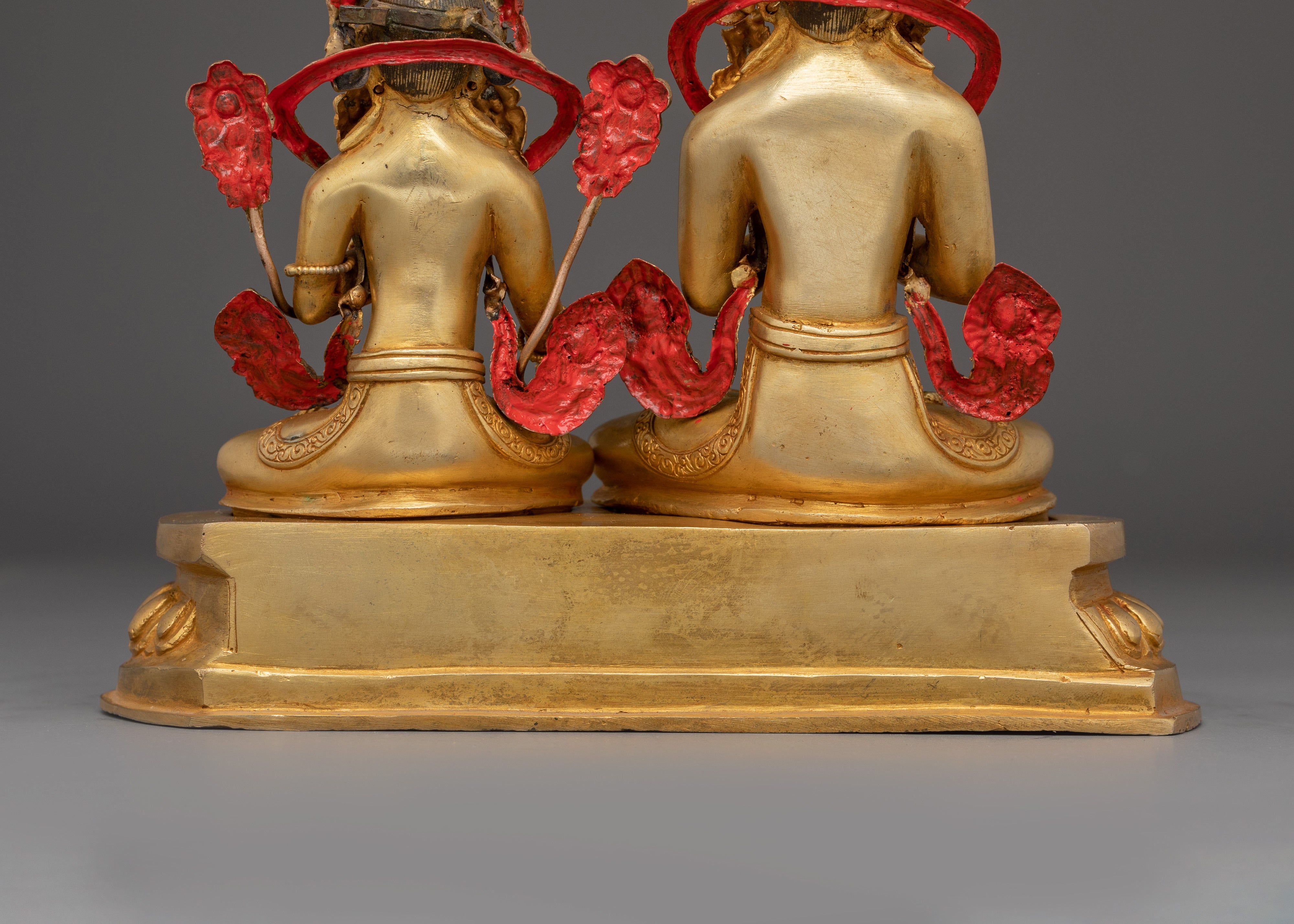 Vajradhara and White Tara Statue Set