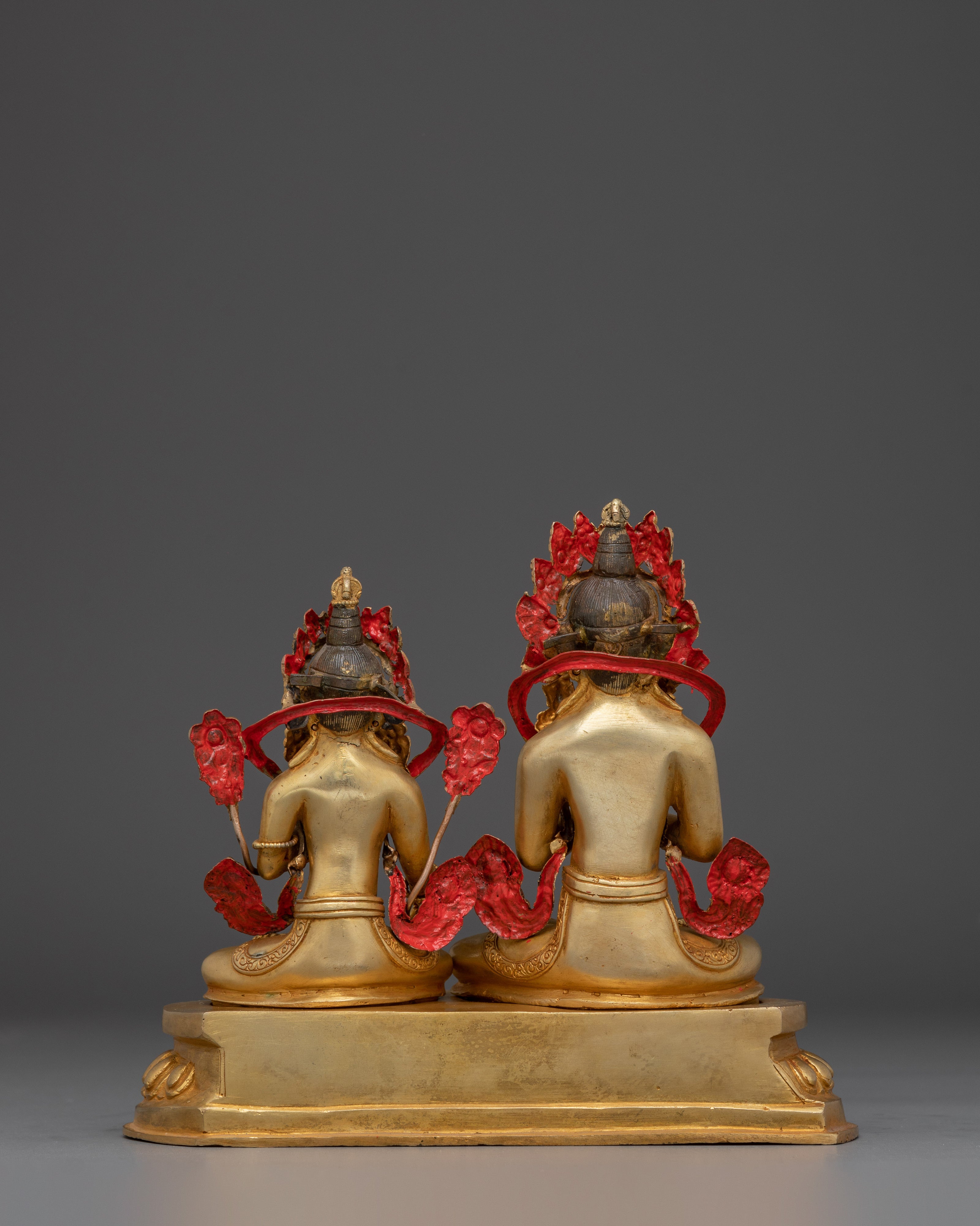 Vajradhara and White Tara Statue Set