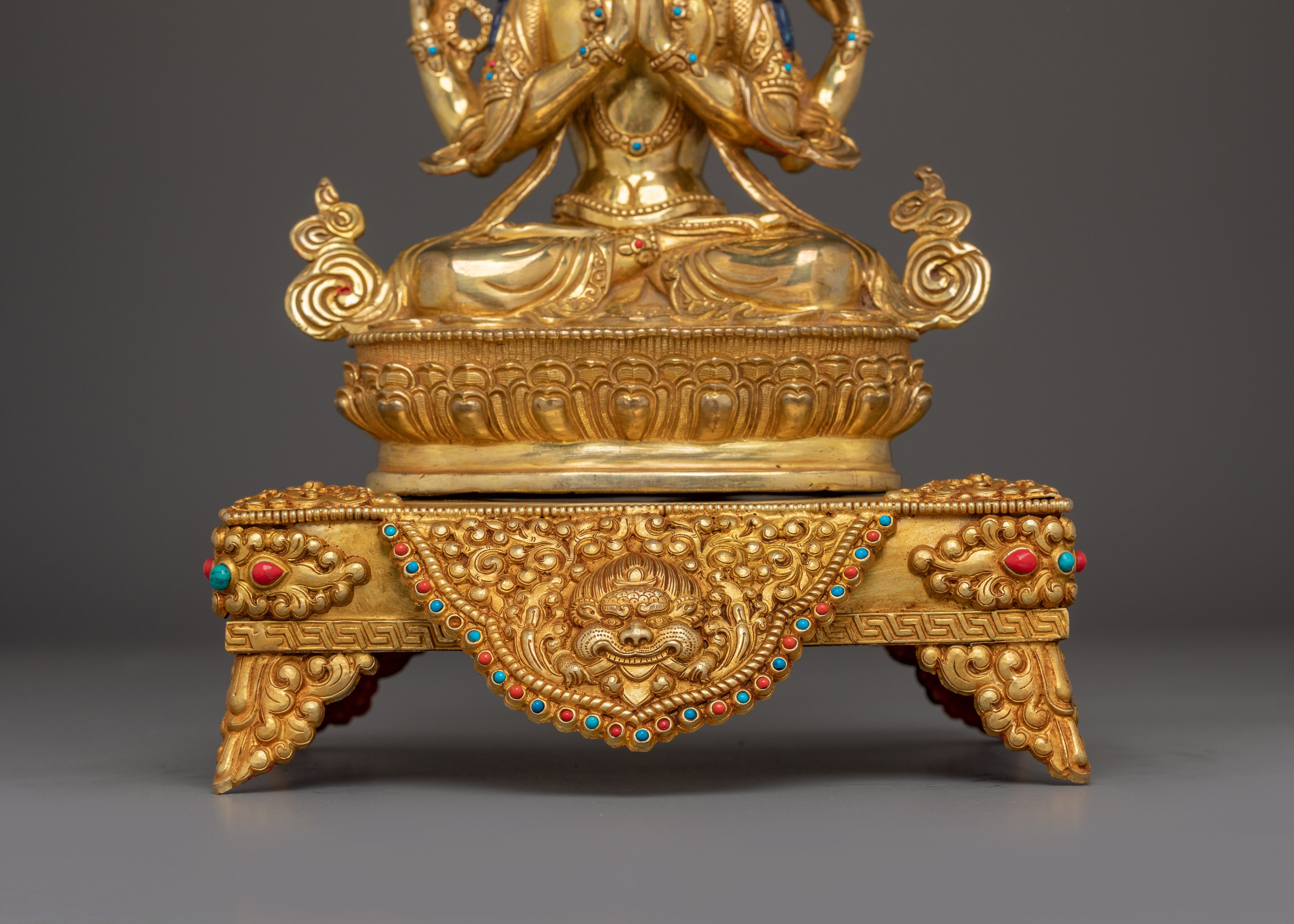 Chenrezig on Throne: The Compassionate Bodhisattva