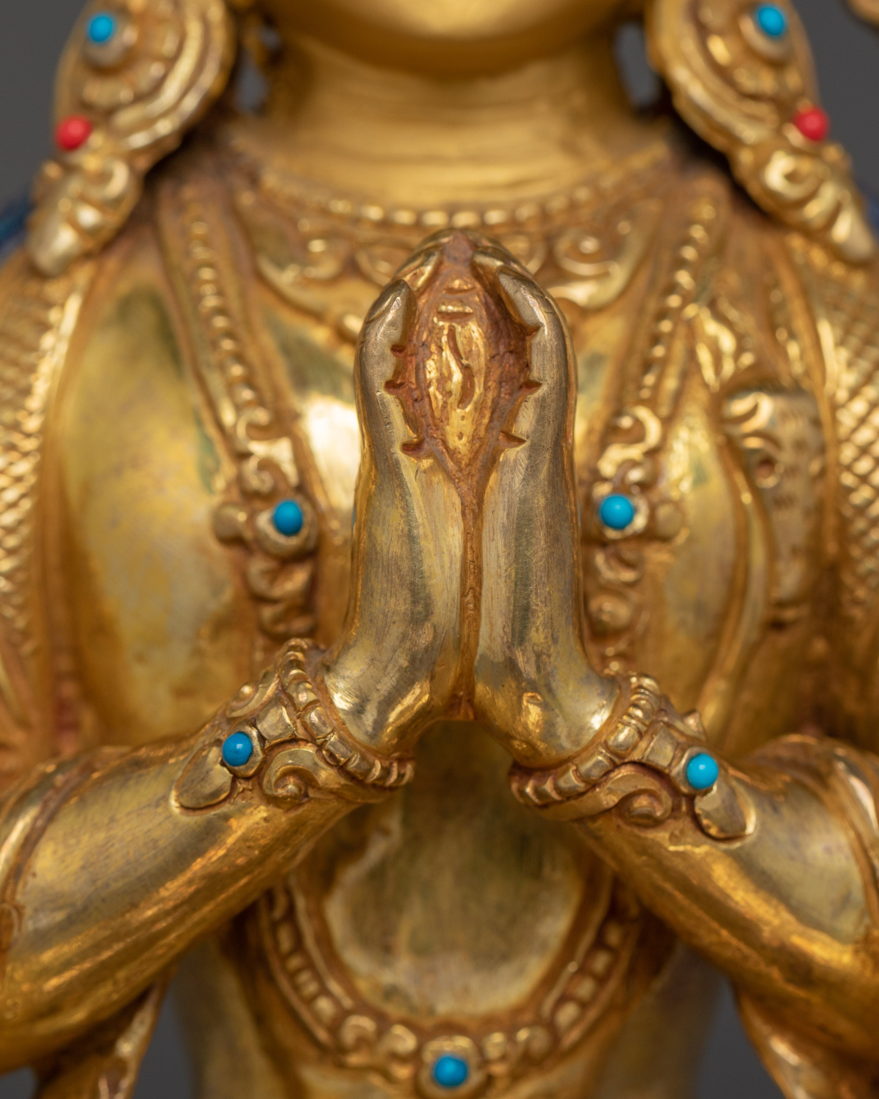 Chenrezig on Throne: The Compassionate Bodhisattva