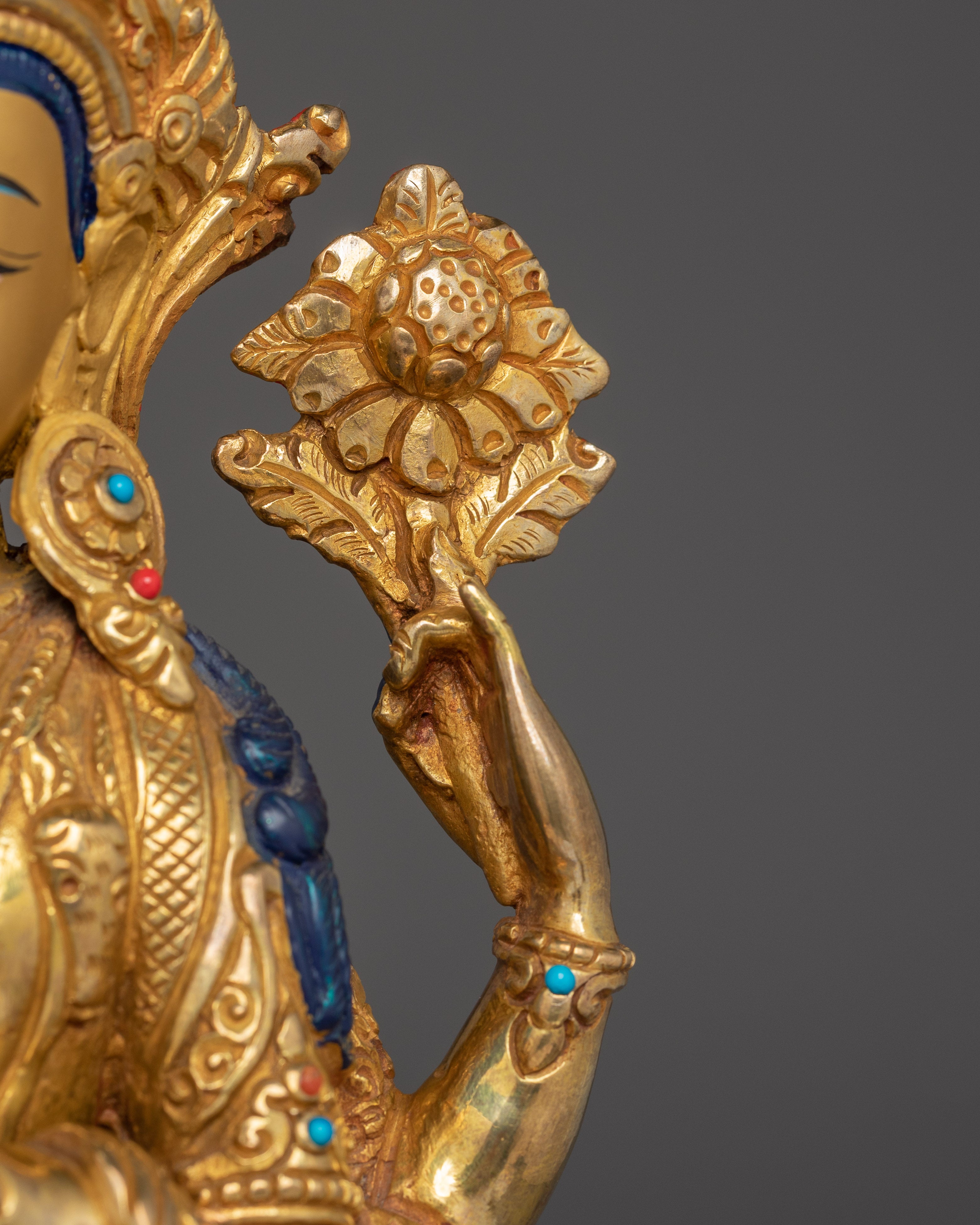 Chenrezig on Throne: The Compassionate Bodhisattva