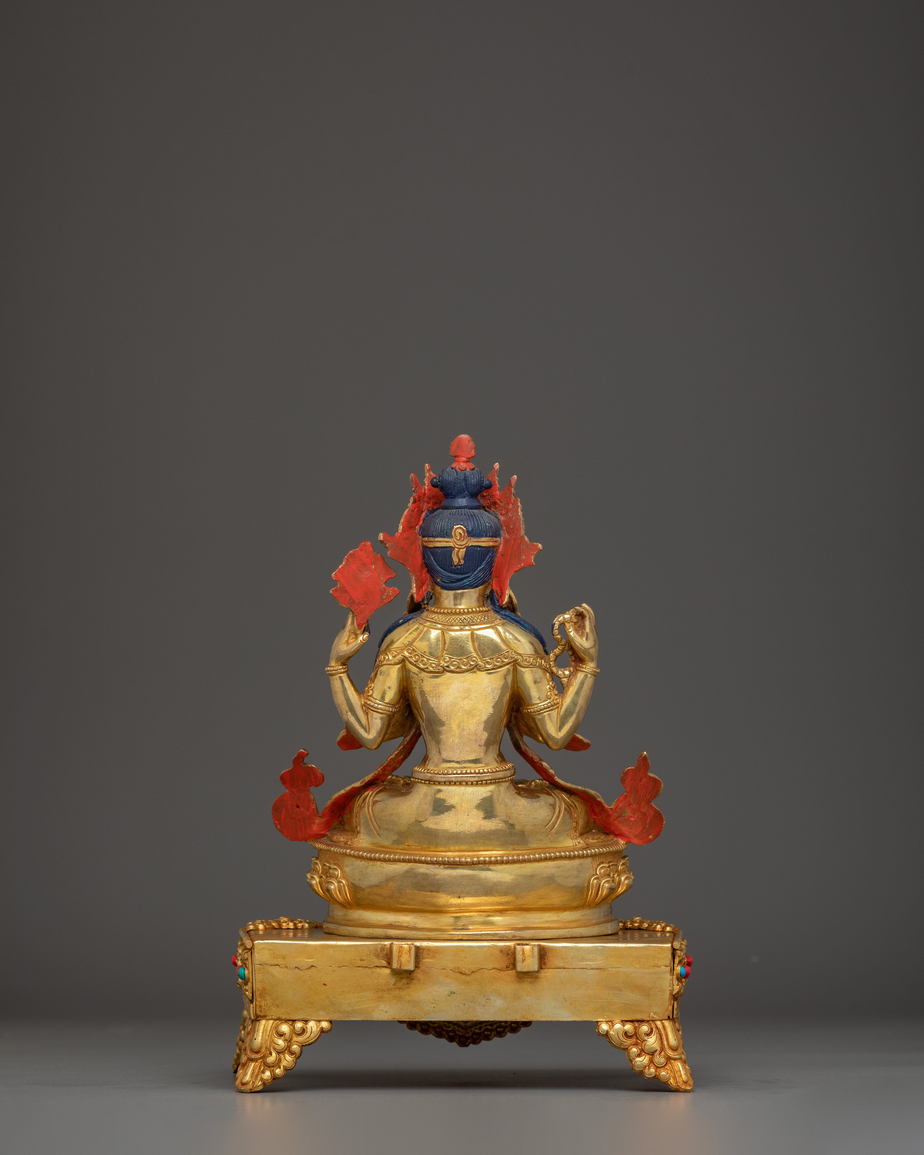 Chenrezig on Throne: The Compassionate Bodhisattva