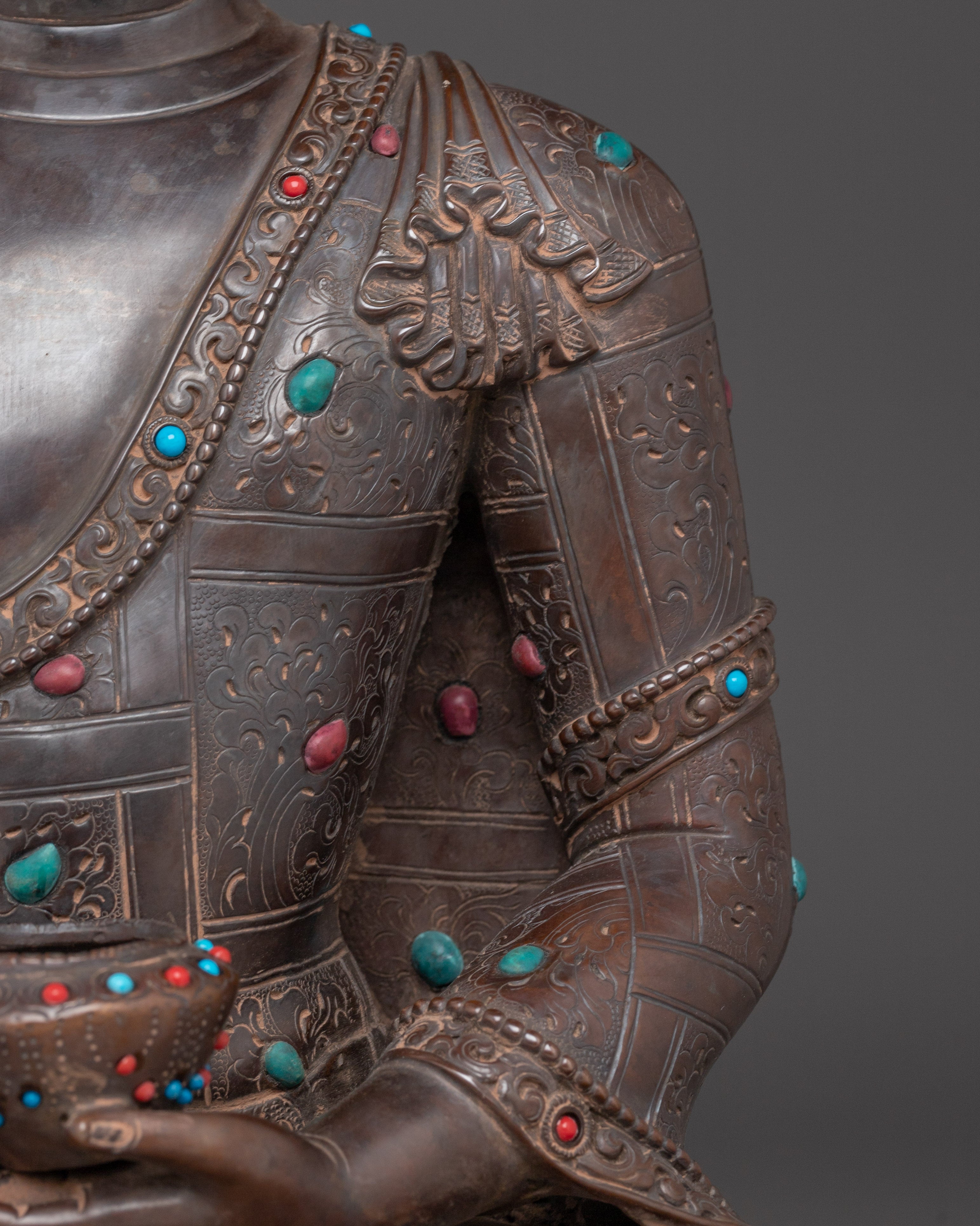 Oxidized Shakyamuni Buddha Art - Traditional Artwork