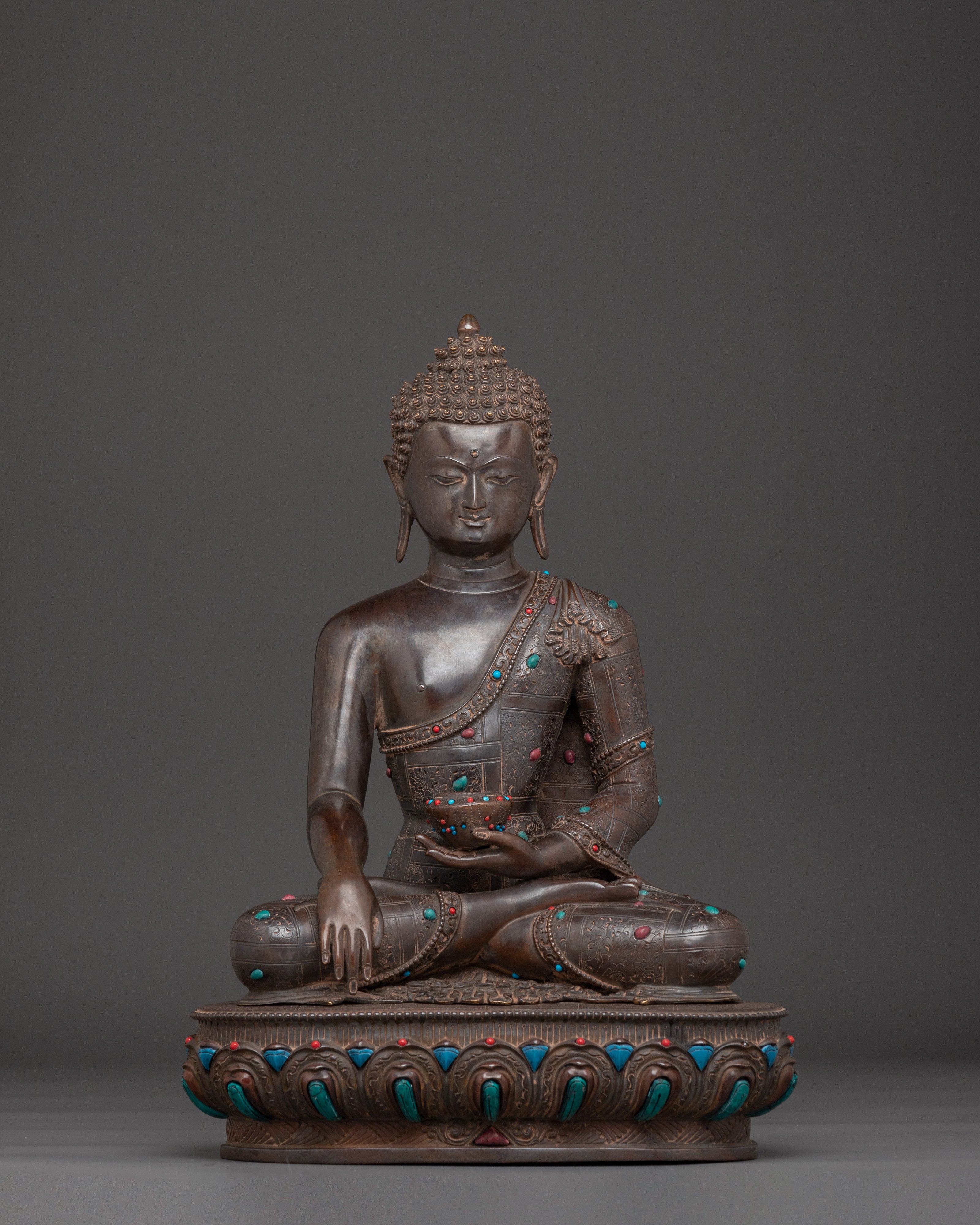 Oxidized Shakyamuni Buddha Art - Traditional Artwork