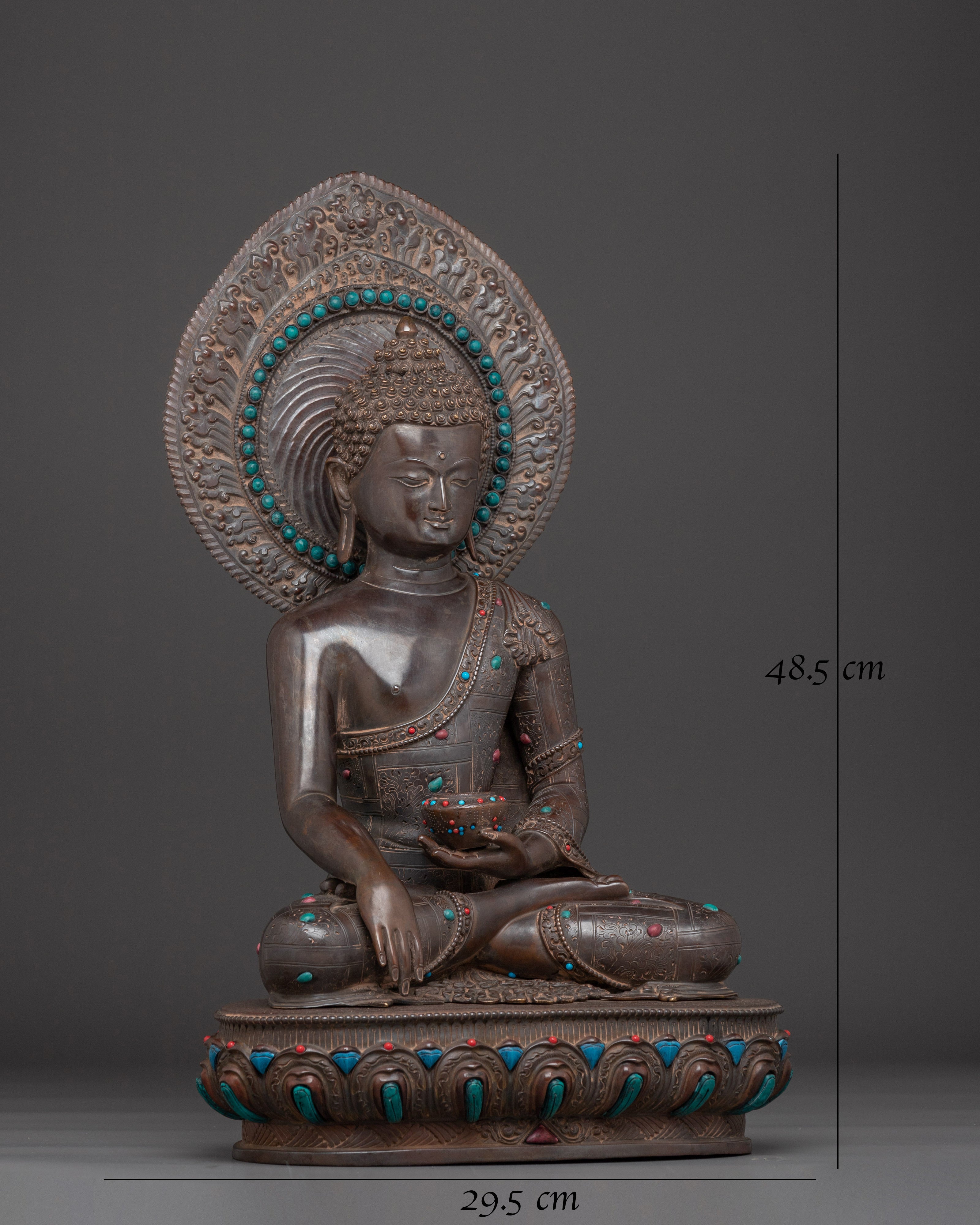 Oxidized Shakyamuni Buddha Art