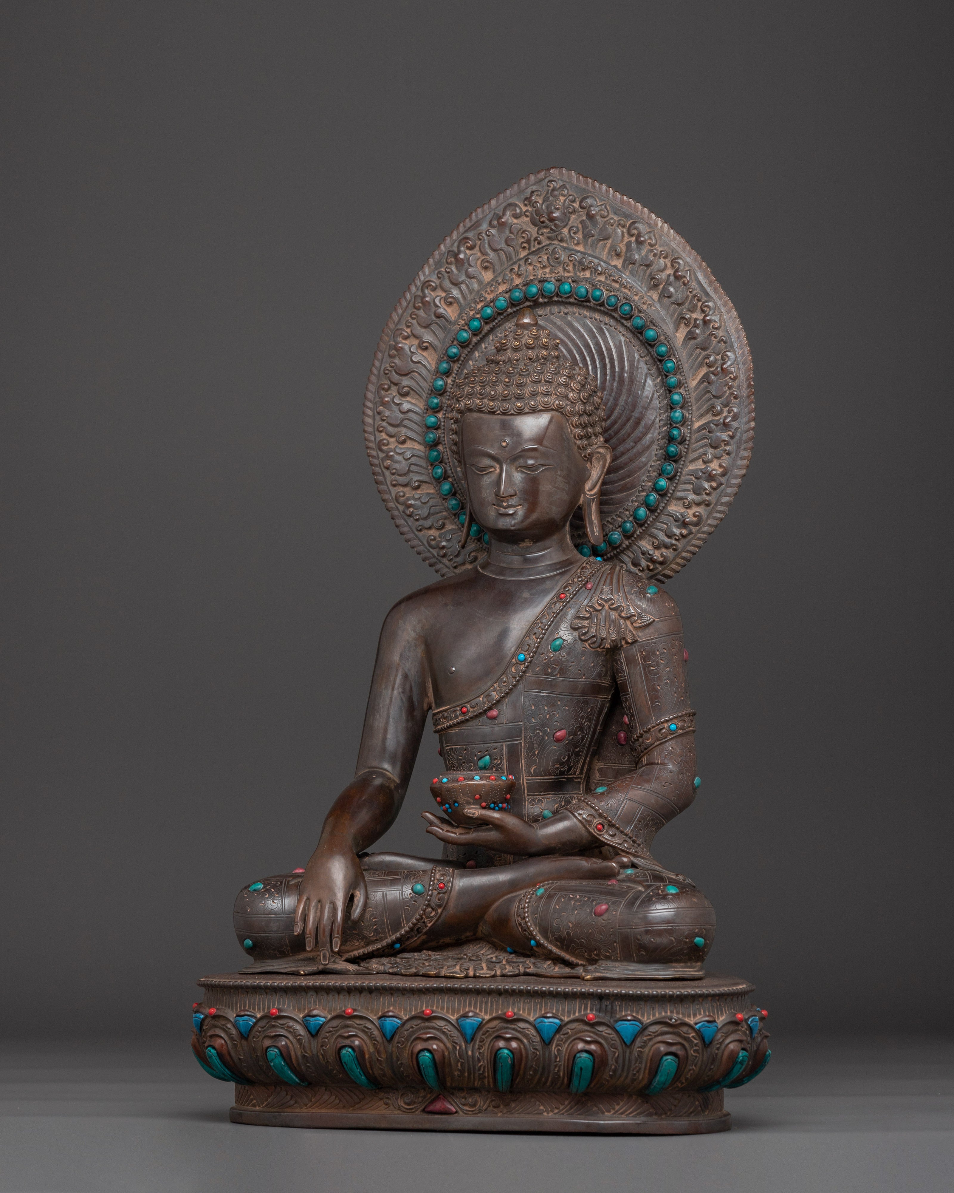 Oxidized Shakyamuni Buddha Art - Traditional Artwork