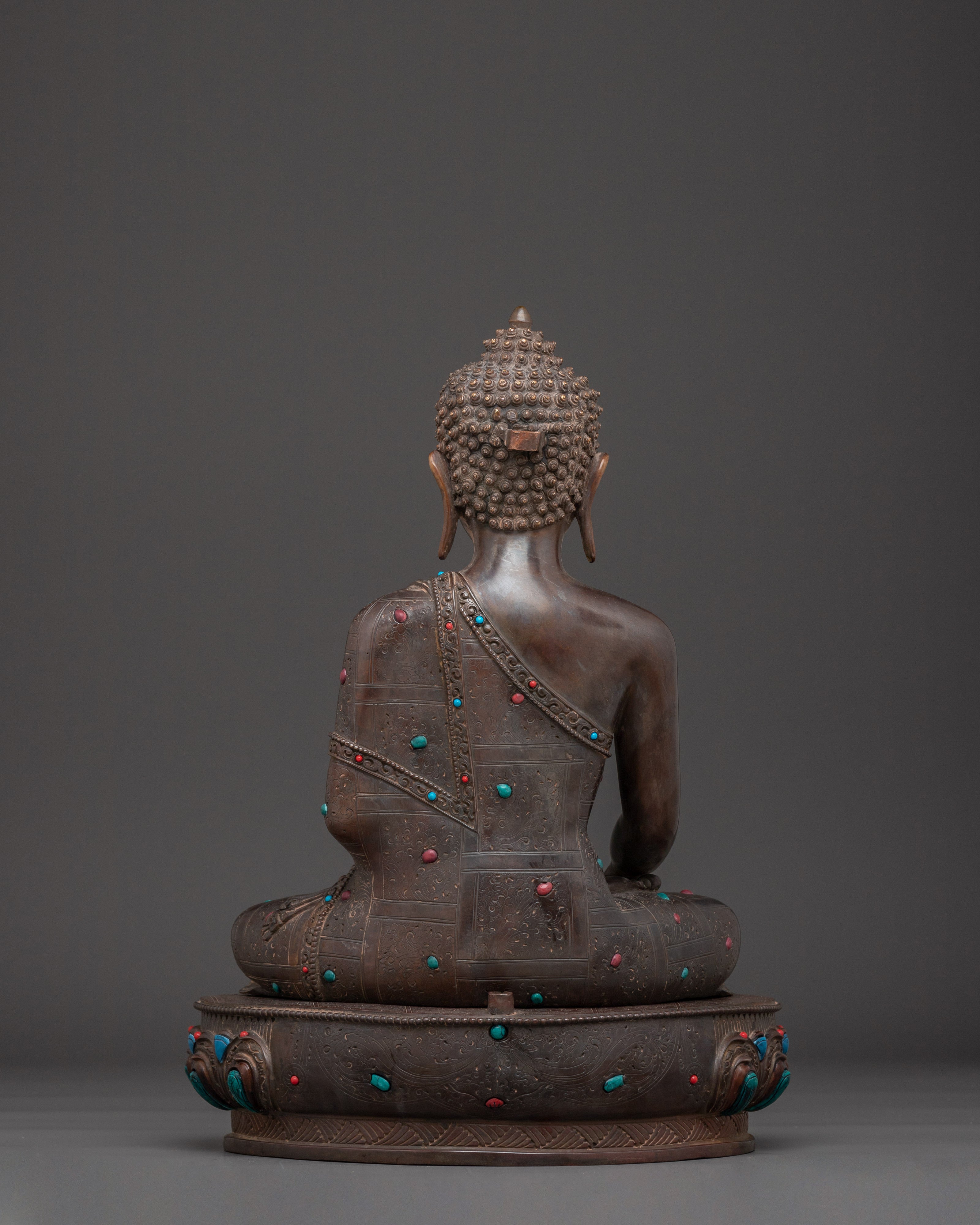 Oxidized Shakyamuni Buddha Art - Traditional Artwork