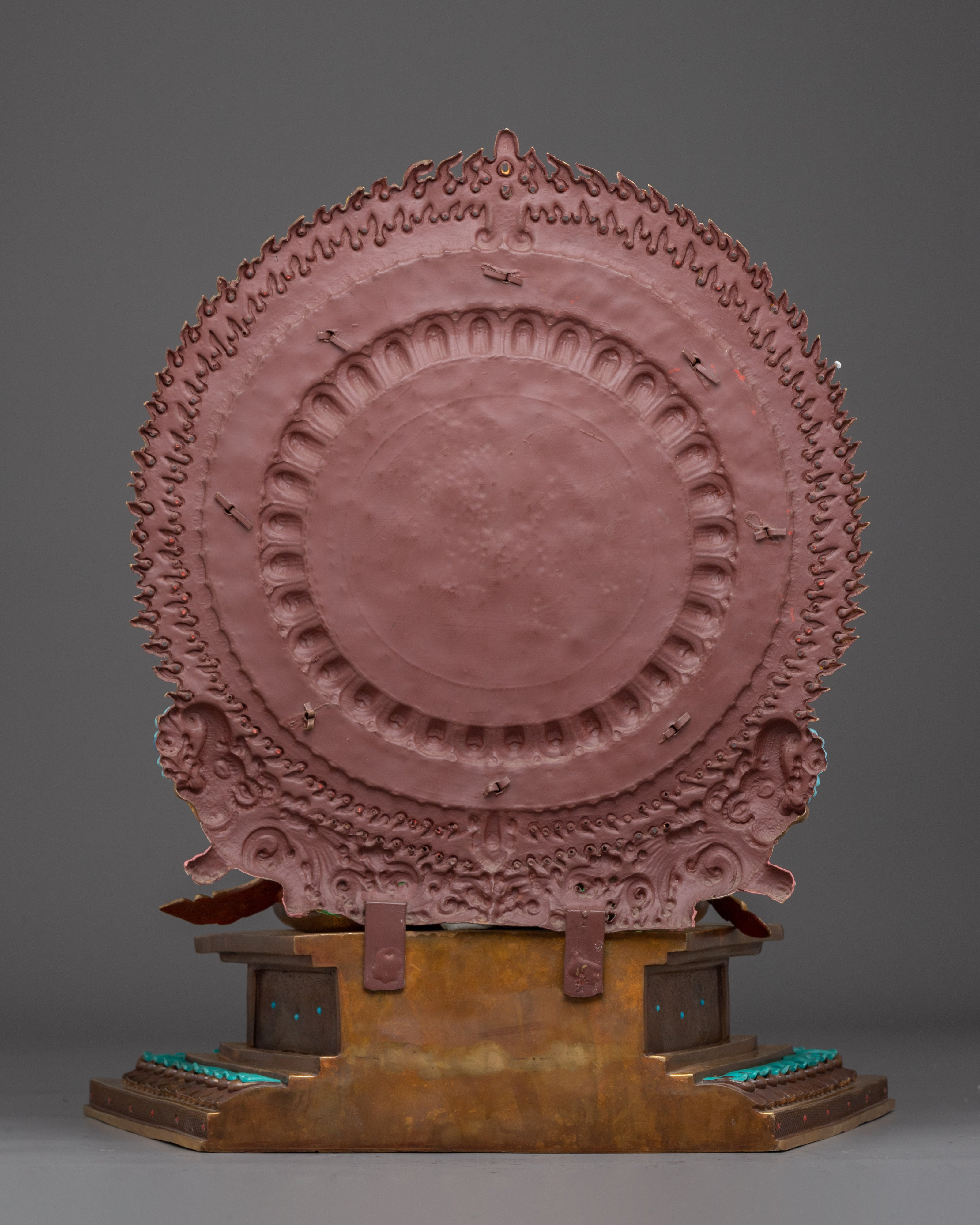 Dzambhala on Throne - Buddhist Wealth God