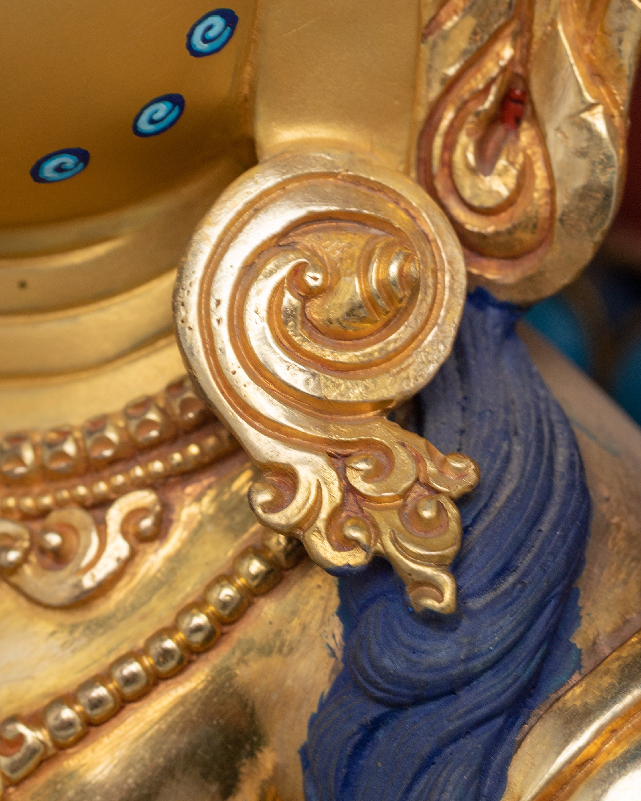 Dzambhala on Throne - Buddhist Wealth God