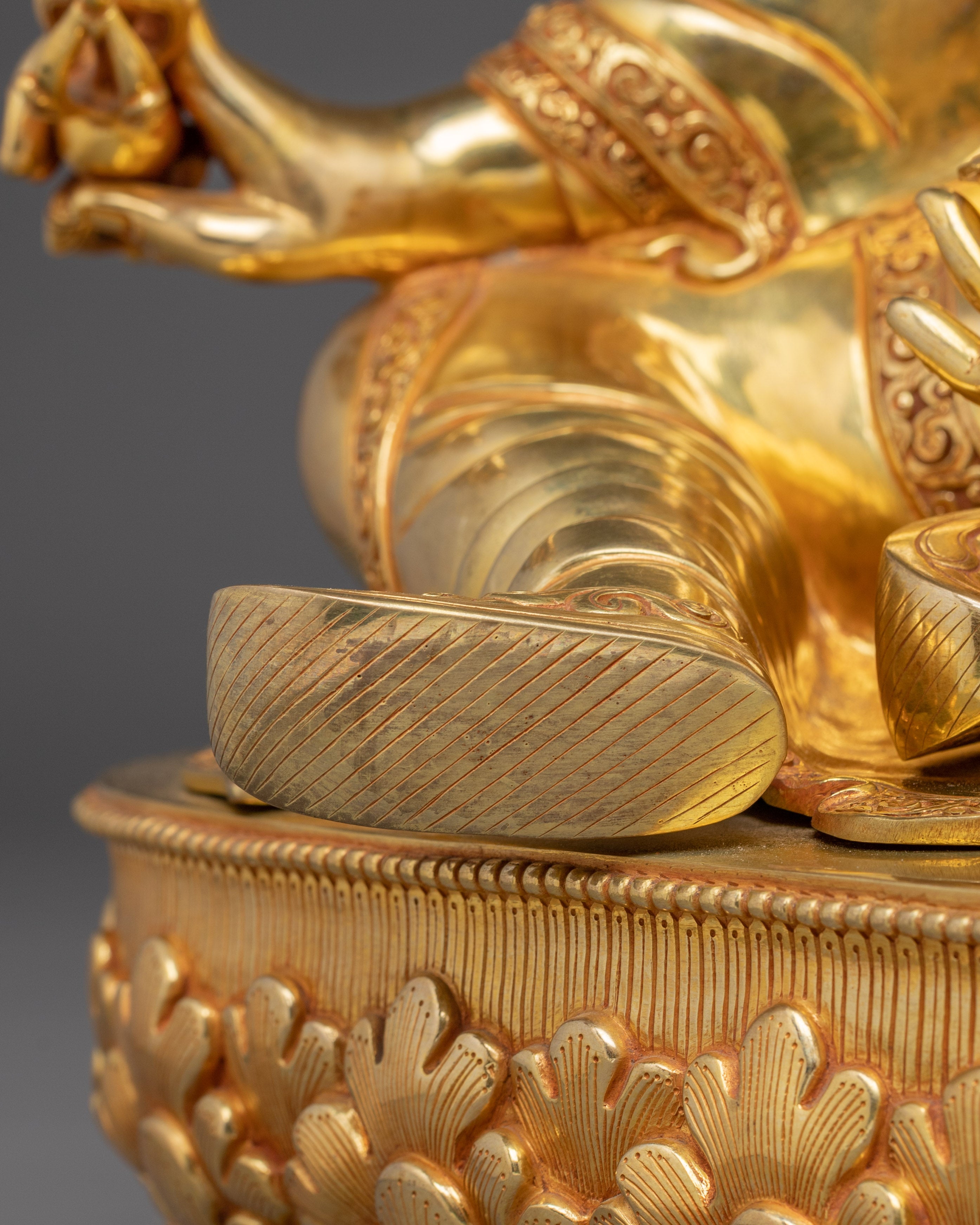 Guru Rinpoche Art in 24K Gold - A Symbol of Wisdom & Protection