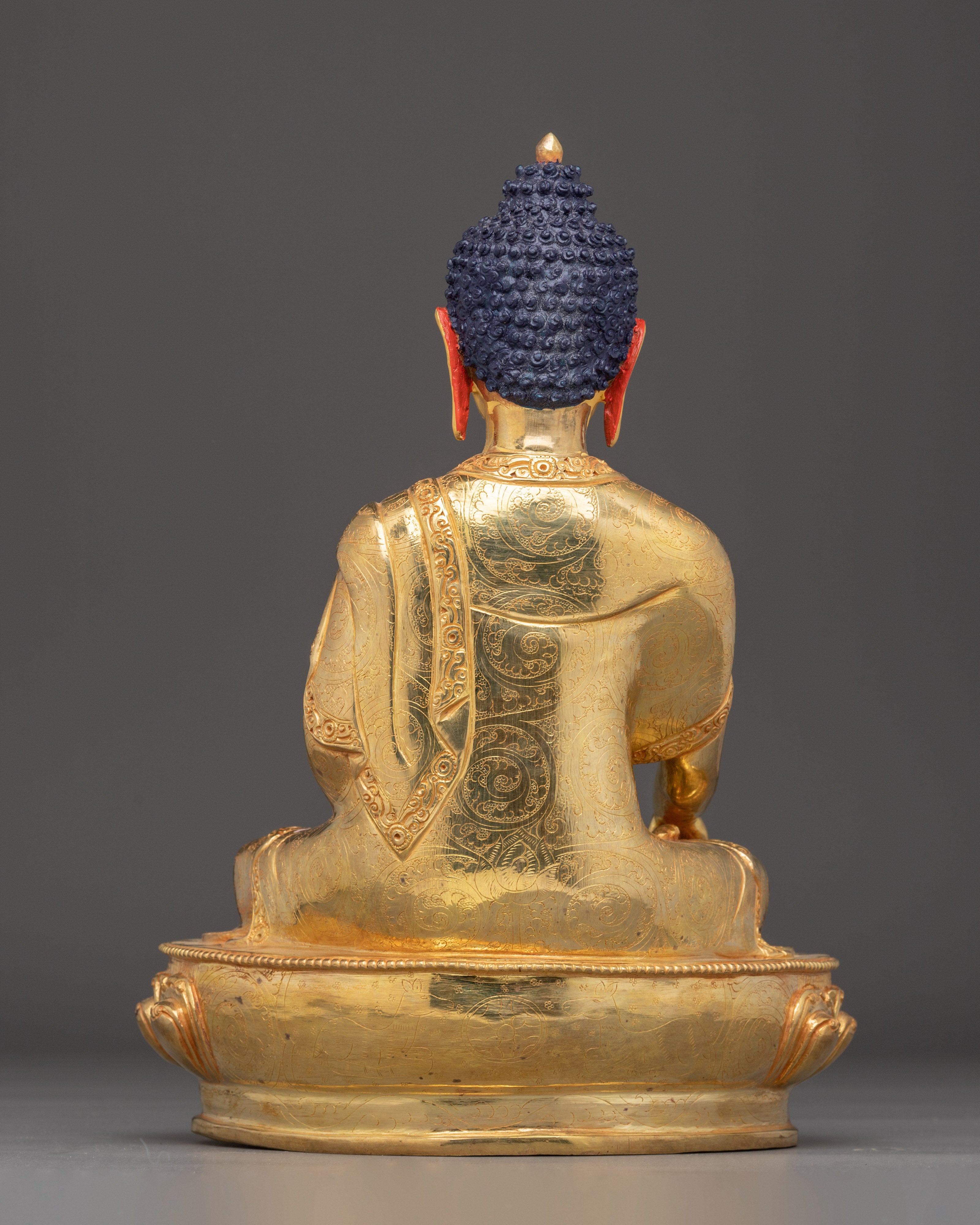 Golden Shakyamuni Buddha Copper Sculpture