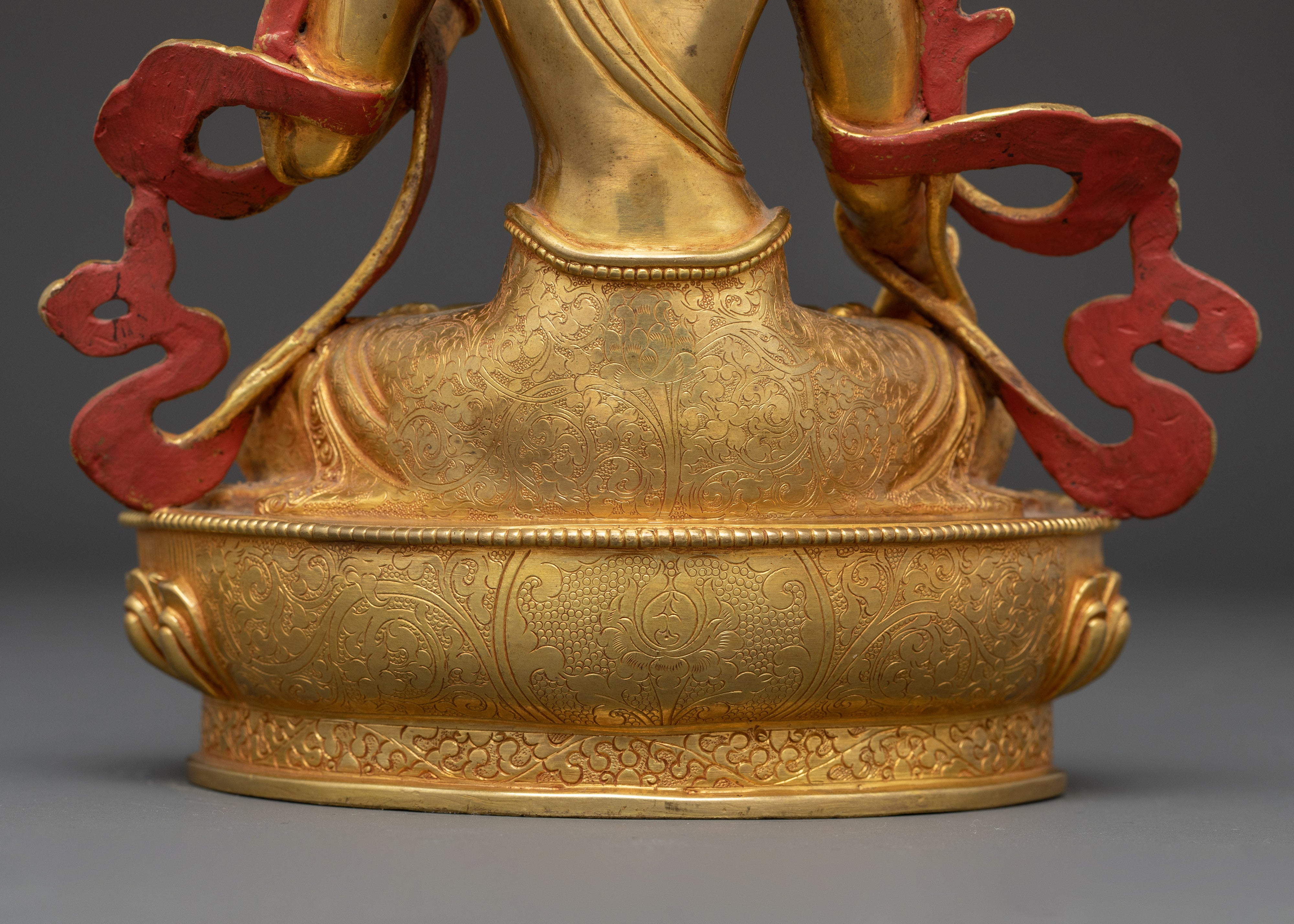 Golden Sita Tara Handmade Artwork: Tibetan Healing Goddess