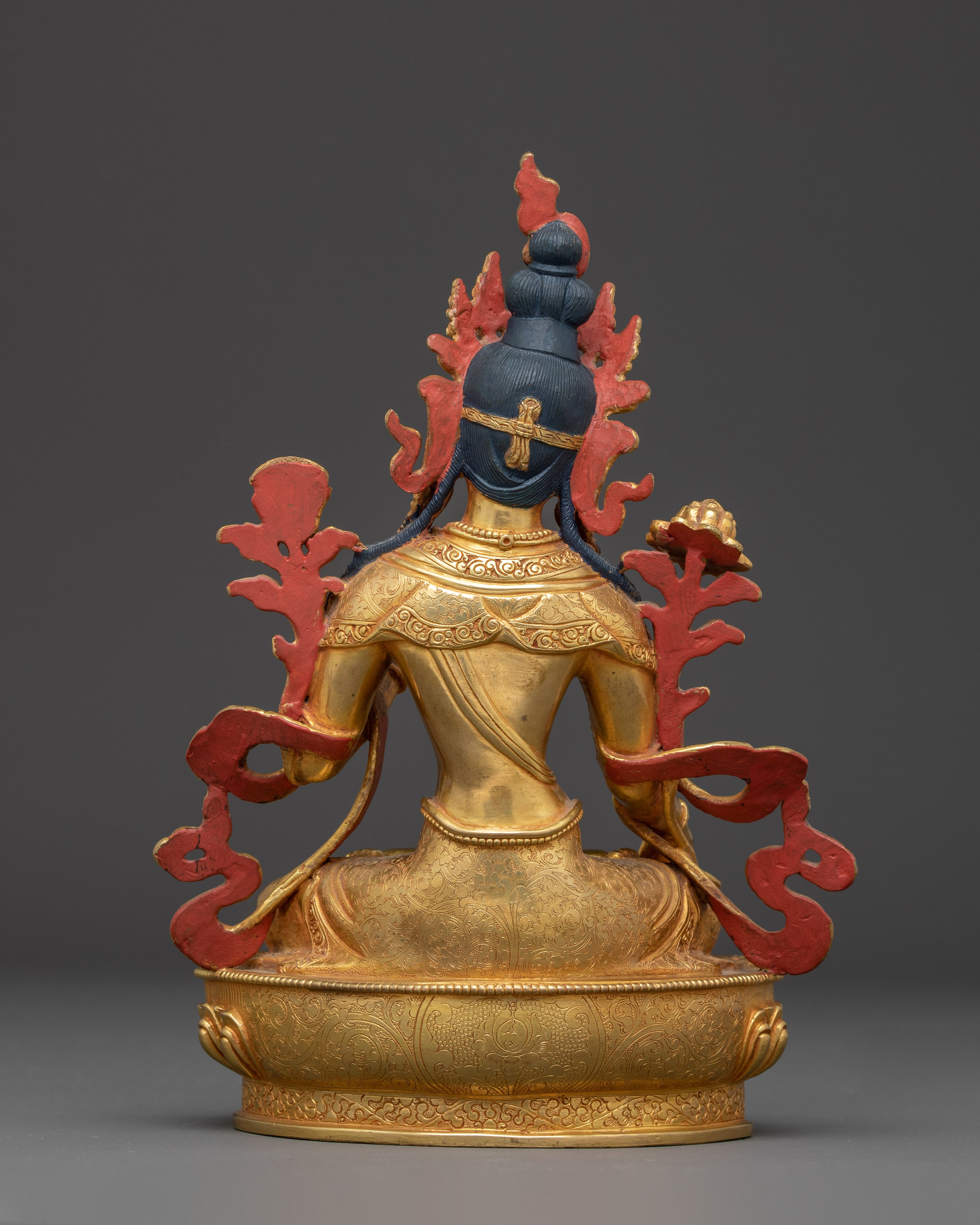 Golden Sita Tara Handmade Artwork: Tibetan Healing Goddess