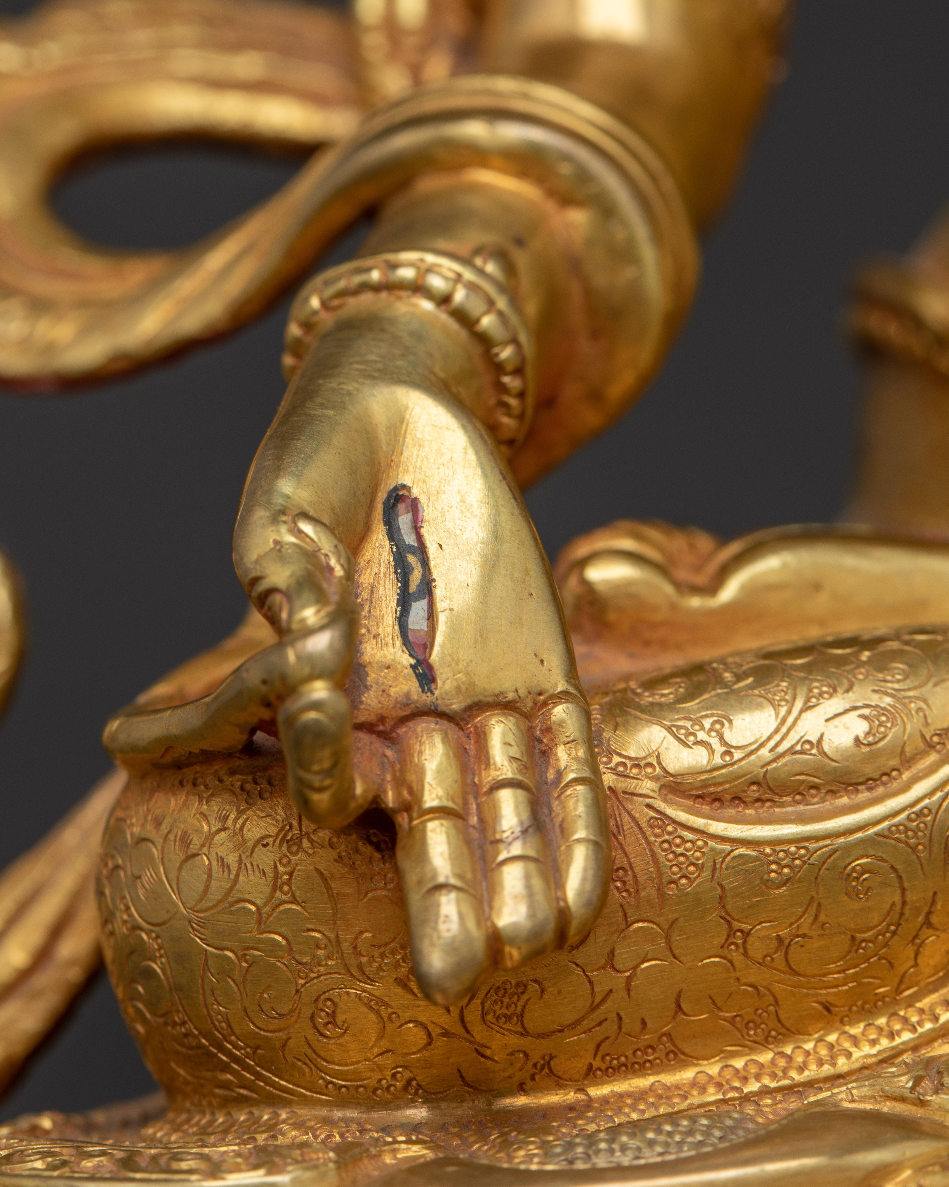 Golden Sita Tara Handmade Artwork: Tibetan Healing Goddess