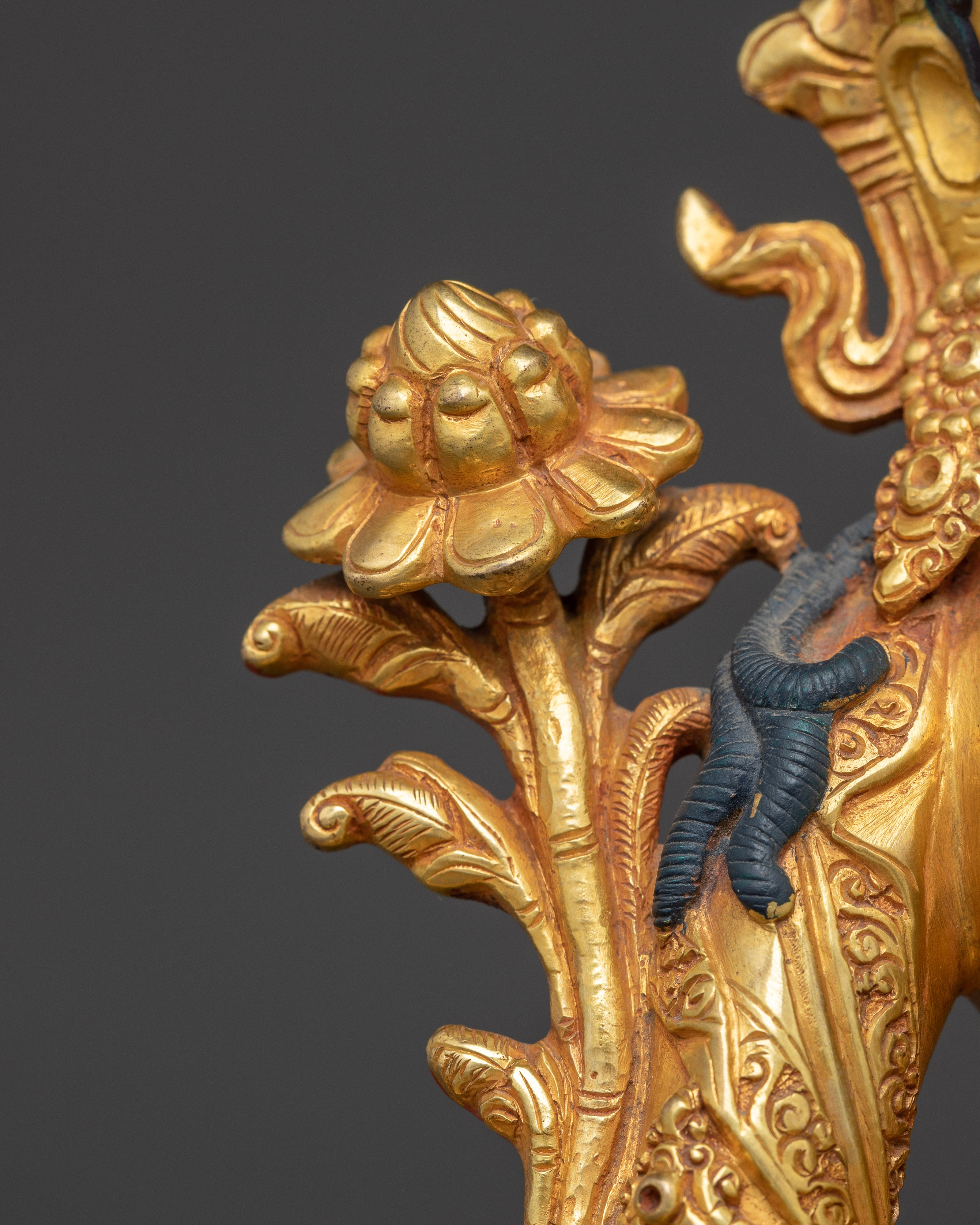 Golden Sita Tara Handmade Artwork: Tibetan Healing Goddess